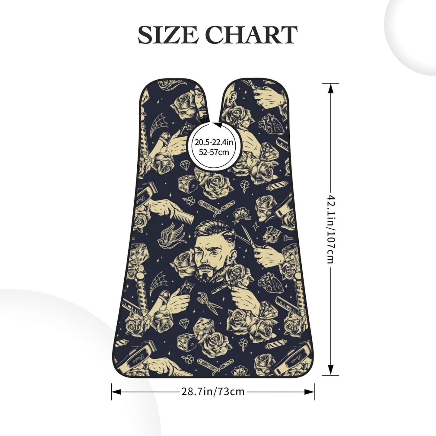 Vintage Barber Beard Bib Apron, Beard Hair Catcher For Men Shaving, Waterproof With Suction Cups