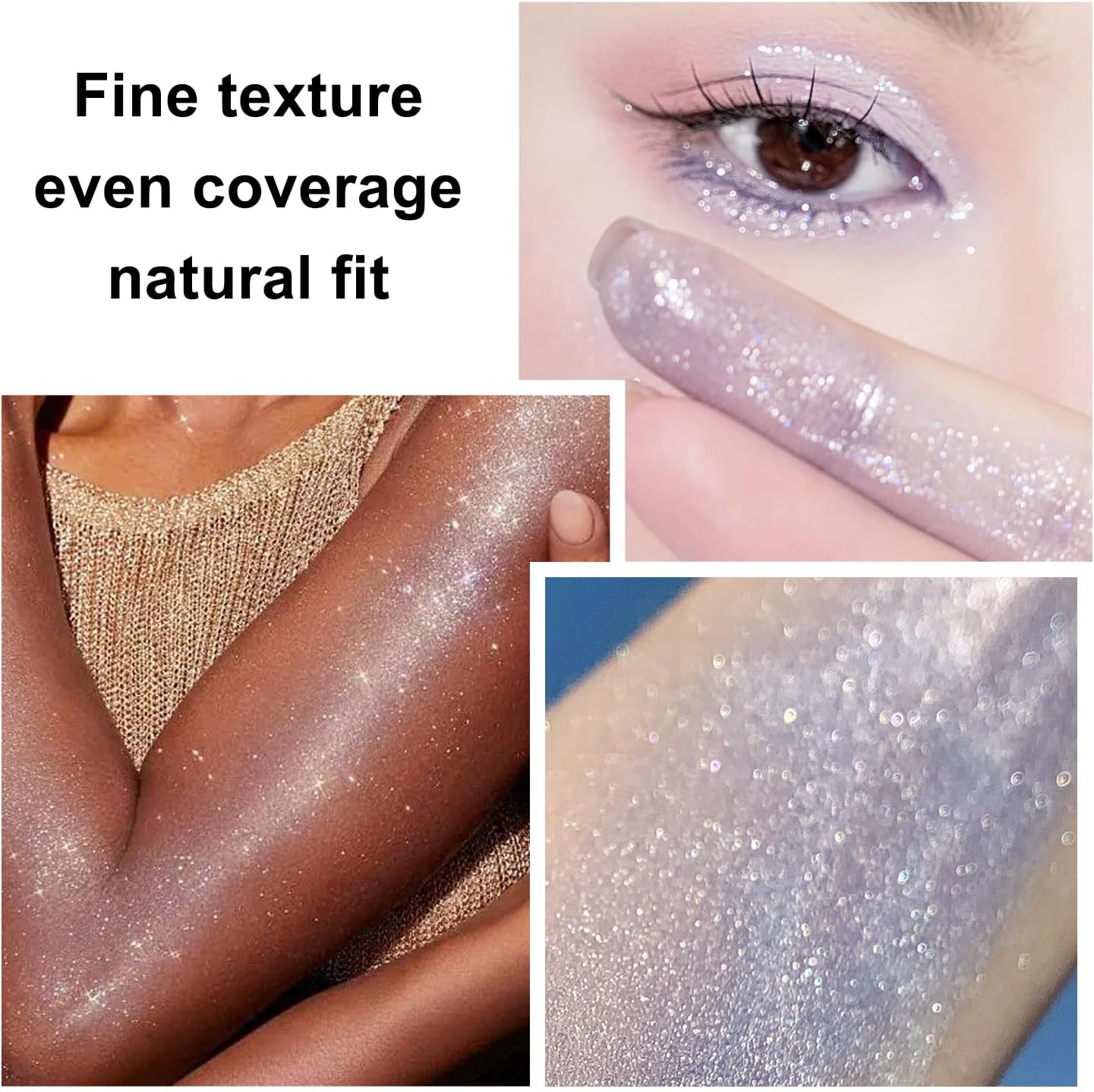 Hair and Body Glitter Spray, 1PC Glitter Hairspray Dry Powder Makeup for Clothes, Festival Rave Prom Loose Sparkle Powder,Holographic Ultra Fine Resin Glitters for Crafts (Blue)