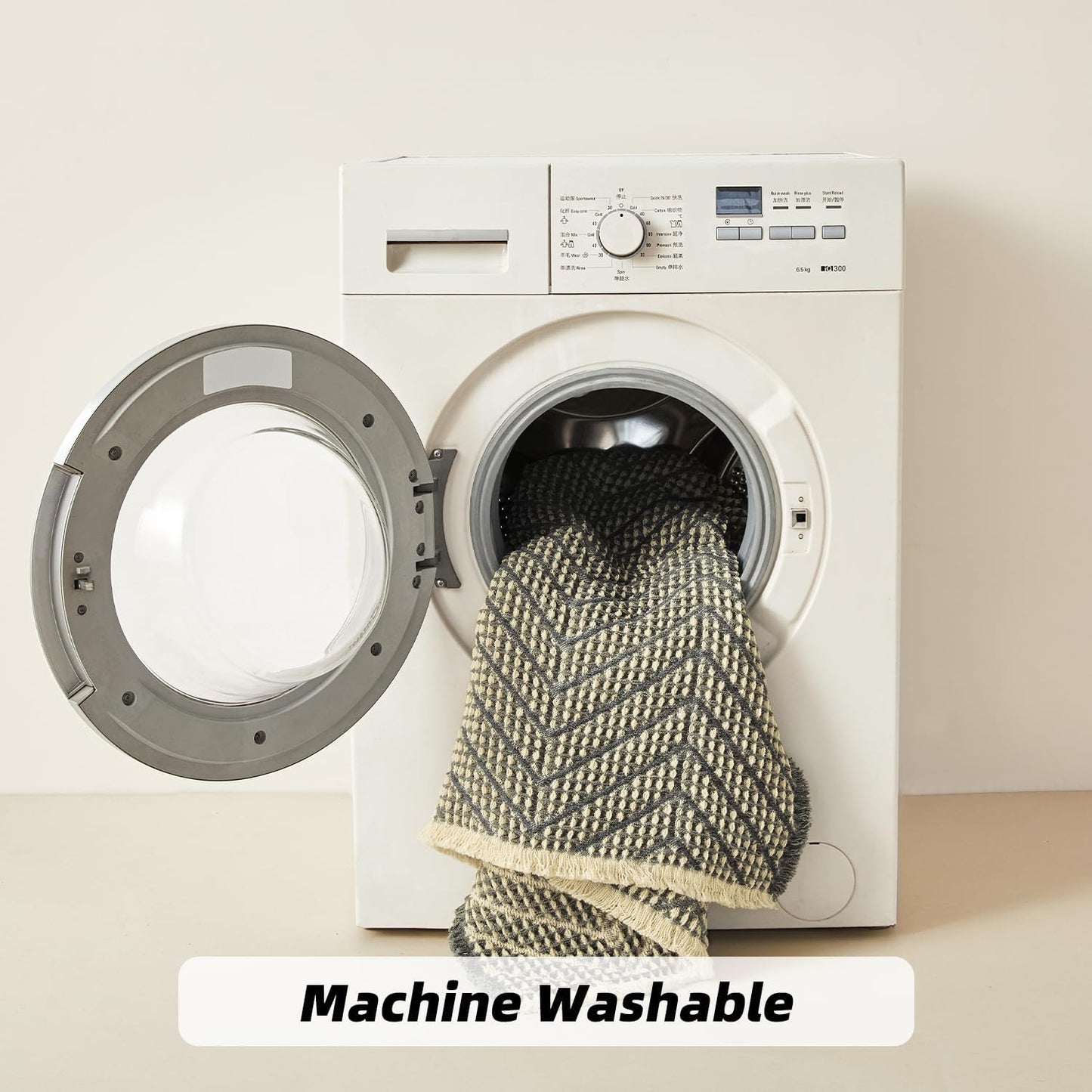 Bath Mats for Bathroom Non Slip,Waffle Luxury Bath Mat,Machine Washable Bath Mat for Shower,Ultra Soft Bathmat,Bluish Grey & Yellow,18"*30"