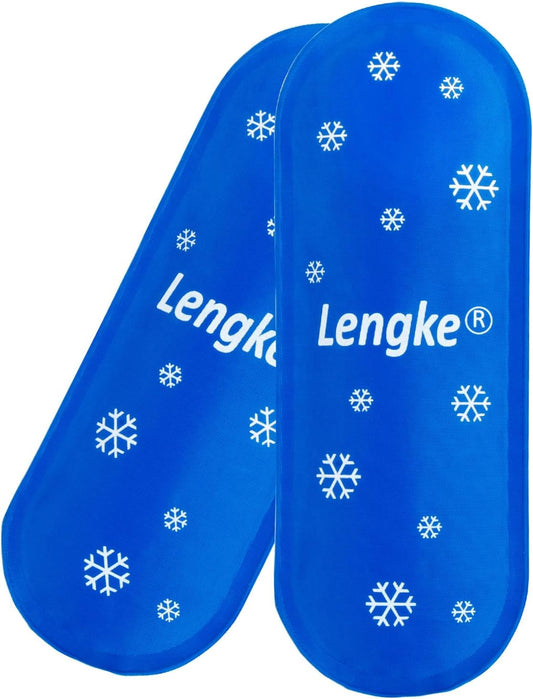 Leng Ke TSA Approved Ice Packs 2 pcs, Upgraded Reusable Ice Packs for Insulin Cooler Travel Case