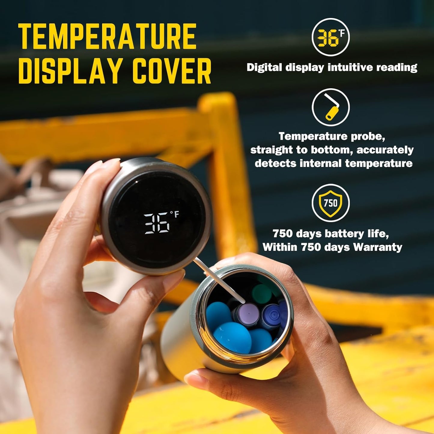 DISONCARE Odyssey 60H Insulin Cooler Travel case Digital Display Medication Cooler for Medicine Travel TSA Approved Ice Pack Diabetic Medical Cooler Diabetes Bag EpiPen with QR Medical Tag(Green)