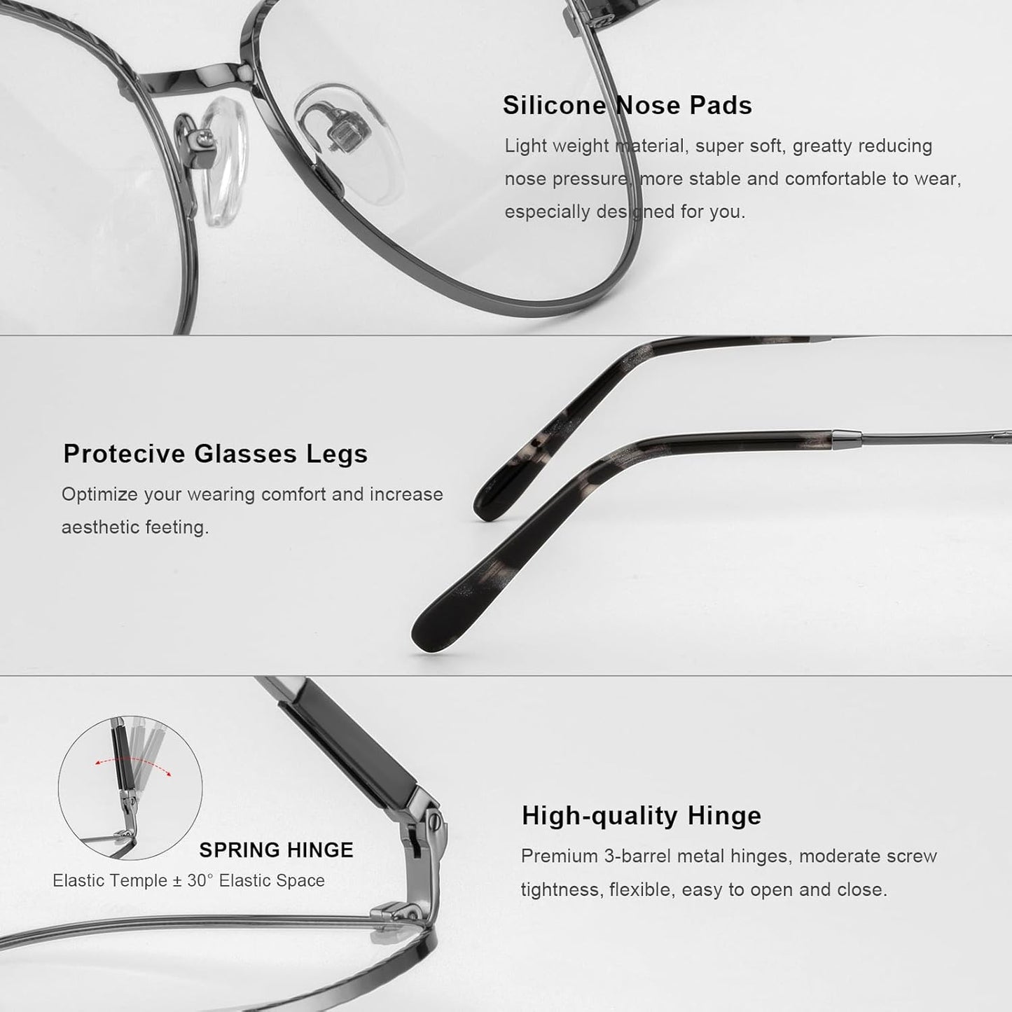 RB. Pilot Retro Cateye Reading Glasses for Women Blue Light Blocking Computer Glasses Spring Hinge Readers