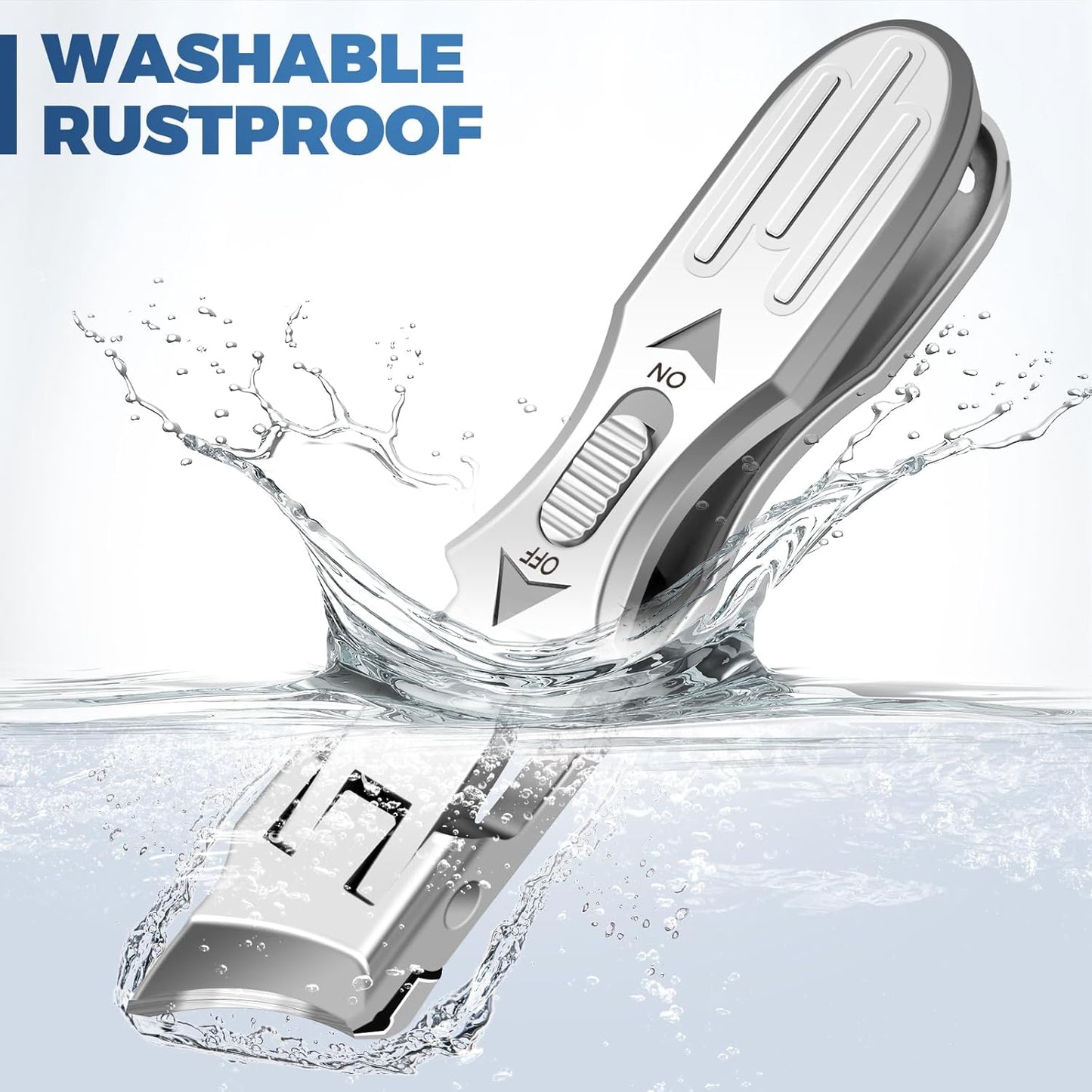 Eagle Beak Beveled Nail Clippers - Wide Jaw Opening Anti-Splash Eagle Beak Nail Clippers with Catcher, 45 Degrees Ingrown Toenail Clippers for Seniors Slanted Nail Clipper for Men