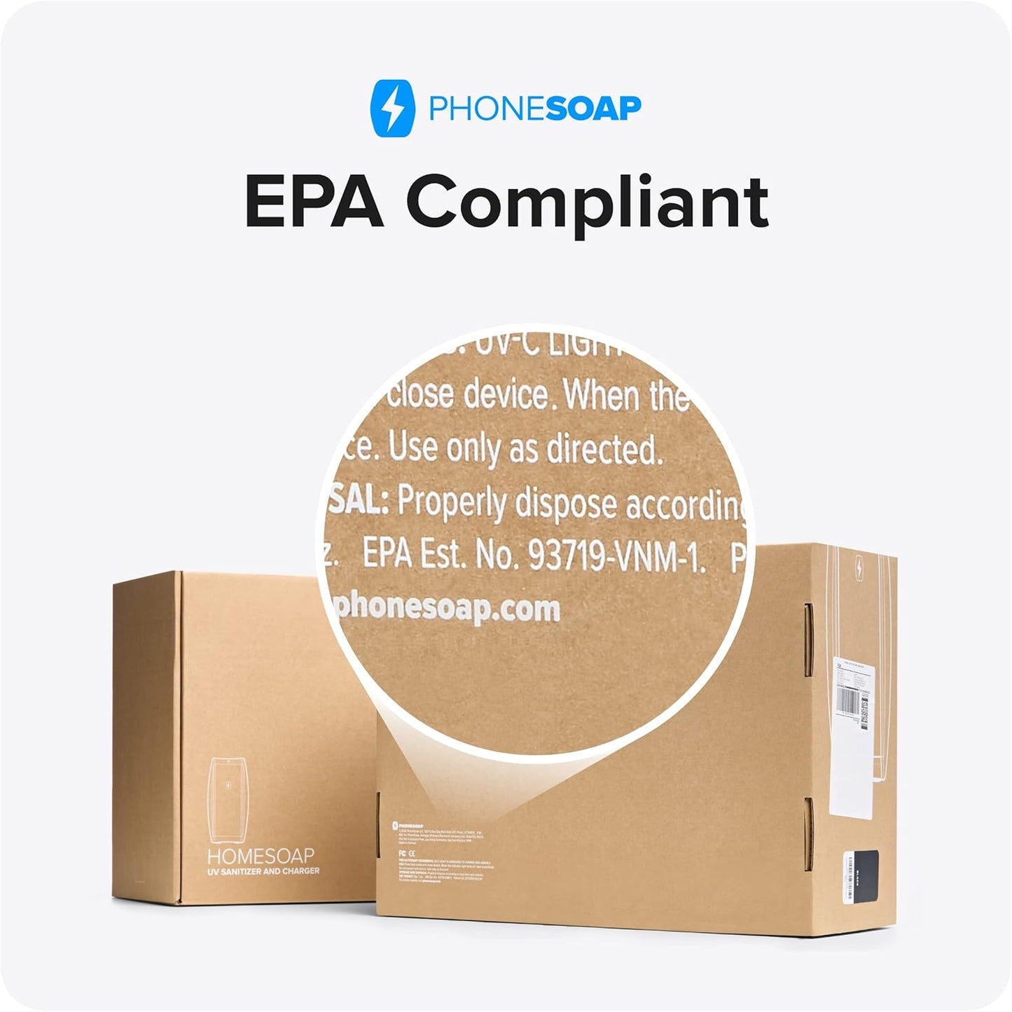 PhoneSoap XL (HomeSoap) UV Llight Sanitizer | 360° UV Sanitizing Box & Charger | Large Capacity | Sanitizes Tablets, Baby Bottles, Remotes, Toys & More (White)