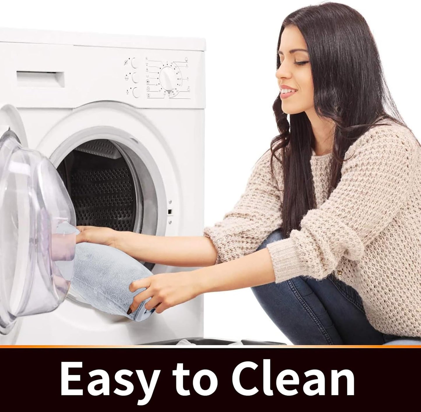 Yimobra Memory Foam Toilet Bath Mat U-Shaped, Commode Contour Rug, Soft and Comfortable, Super Water Absorbent, Non-Slip, Thick, Machine Wash Bathroom Commode Contour Rug, 24 X 20 Inches, Silver