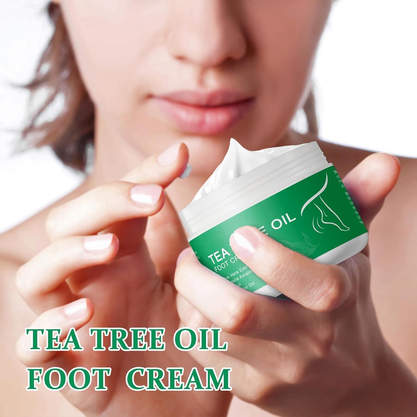 Tea Tree Oil Foot Cream for Dry Cracked Feet,Hydrating Foot Cream For Women Men (8oz)