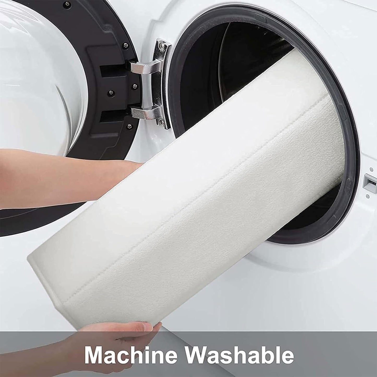 Buganda Memory Foam Bath Mat, 24" x 16", Ultra Soft and Non-Slip Bathroom Rugs, Water Absorbent and Machine Washable Bath Rug for Bathroom, Shower, and Tub, Ivory