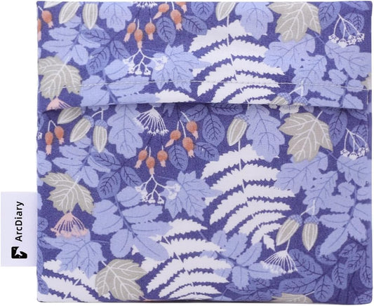 Period Bag for Teen Aged Girls, Portable Sanitary Pad Storage Bag for Teen Pads/Sanitary Napkins/Small Tampons, Feminine Menstrual Cup Pouch (Austere Blue)