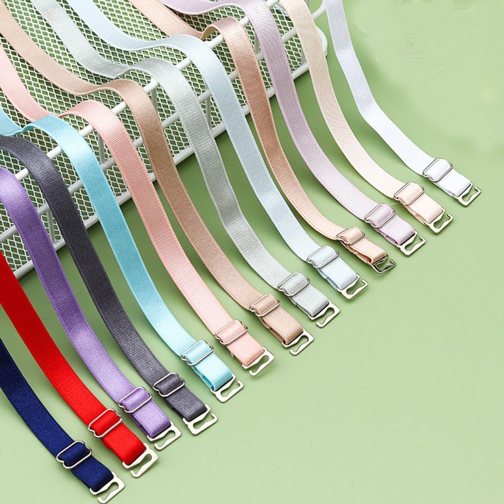 3 Pairs Adjustable Non-Slip Bra Straps Replacement for Women