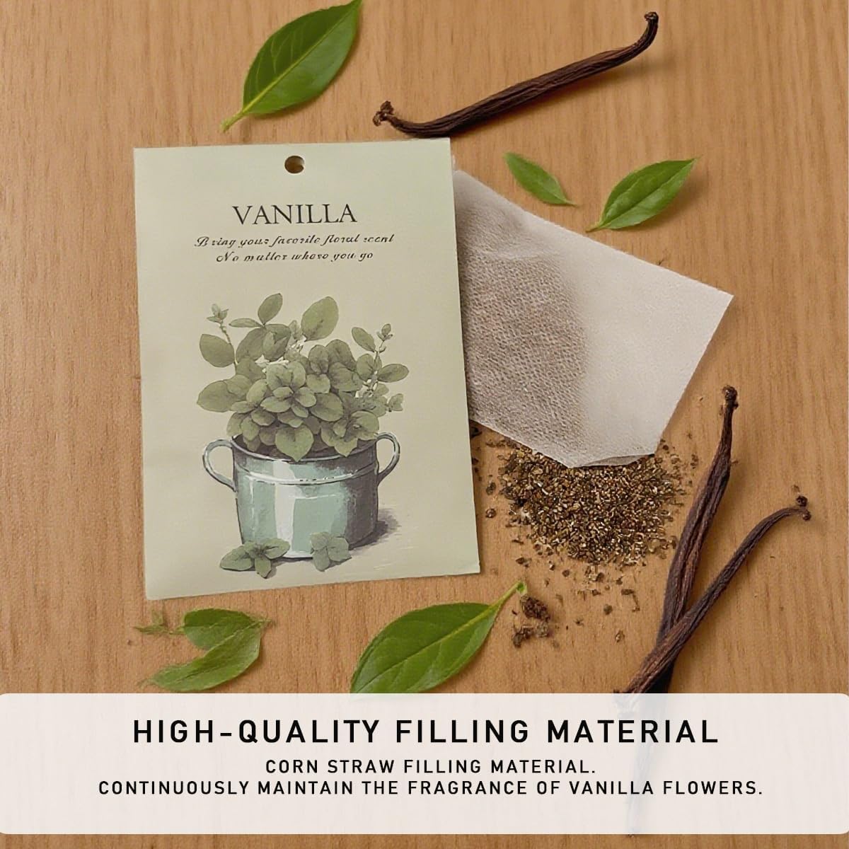 Vanilla Scented Sachet Bags - 12 Pack Home & Car Freshener, Odor Eliminator for Closets, Rooms, Drawers, Wardrobes, Toilets, Long - Lasting 360 - Day Fragrance