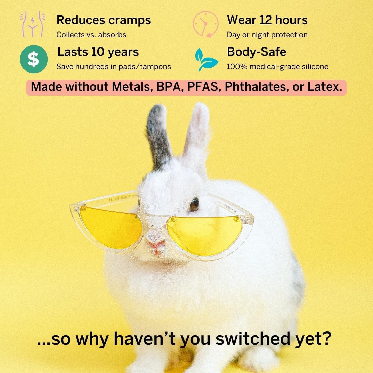 The Pixie Cup - Soft, Safe, Reusable Menstrual Cup – 100% Medical-Grade Silicone Period Cup - Buy One We Give One (XL)