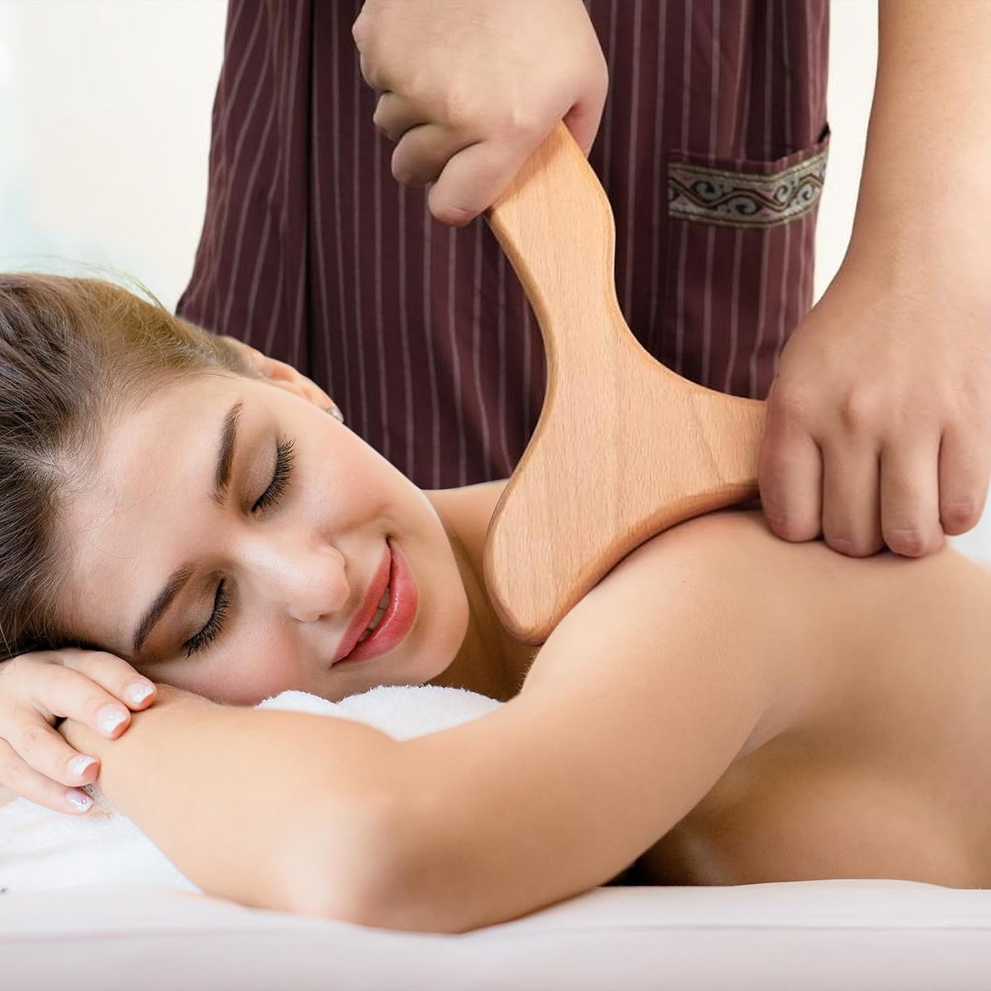 Wood Therapy Massage Tools, Lymphatic Drainage Massager, Pain Relief, Neck, Back, Whole Body Massage Multi-Functional Massager