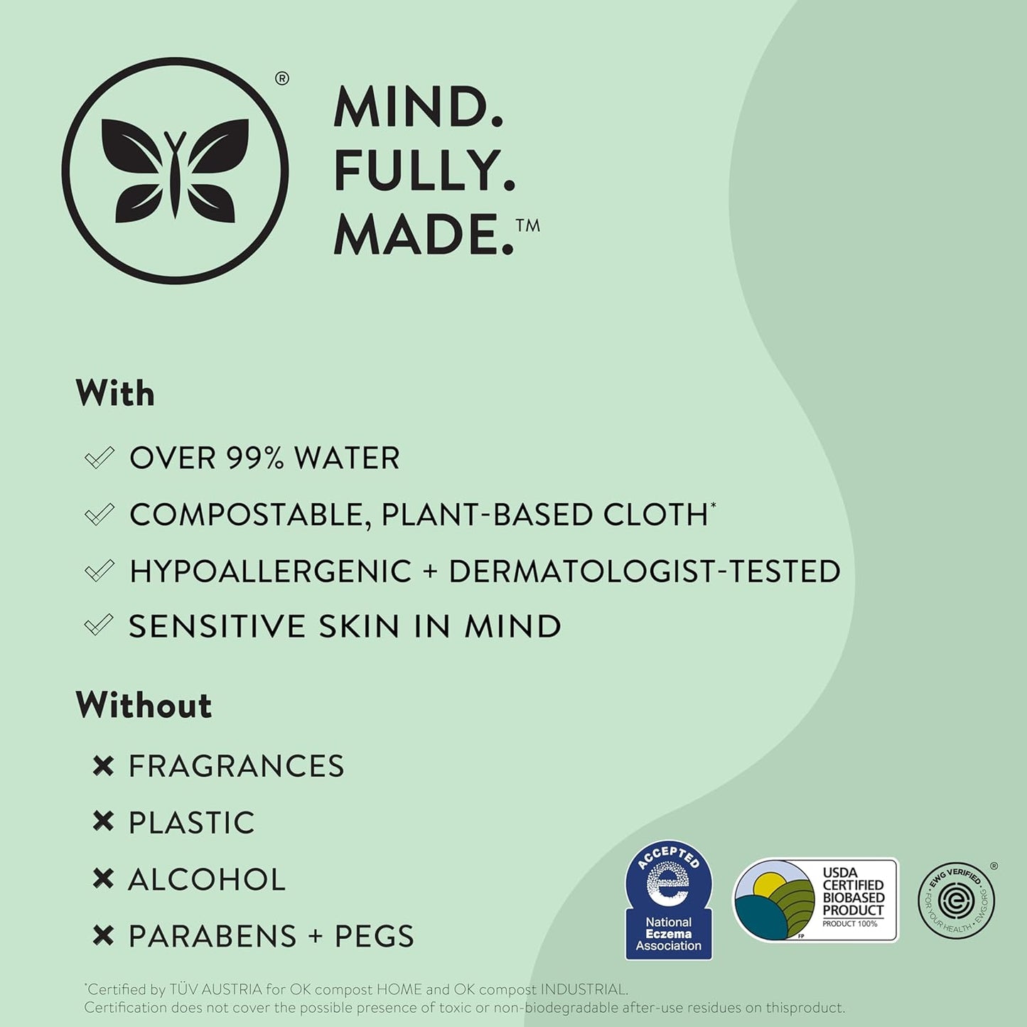The Honest Company Clean Conscious Multi-Use Wipes Hypoallergenic and Unscented for Sensitive Baby Skin Over 99% Water Compostable Plant Based Baby Wipes Terrazzo 36 Count