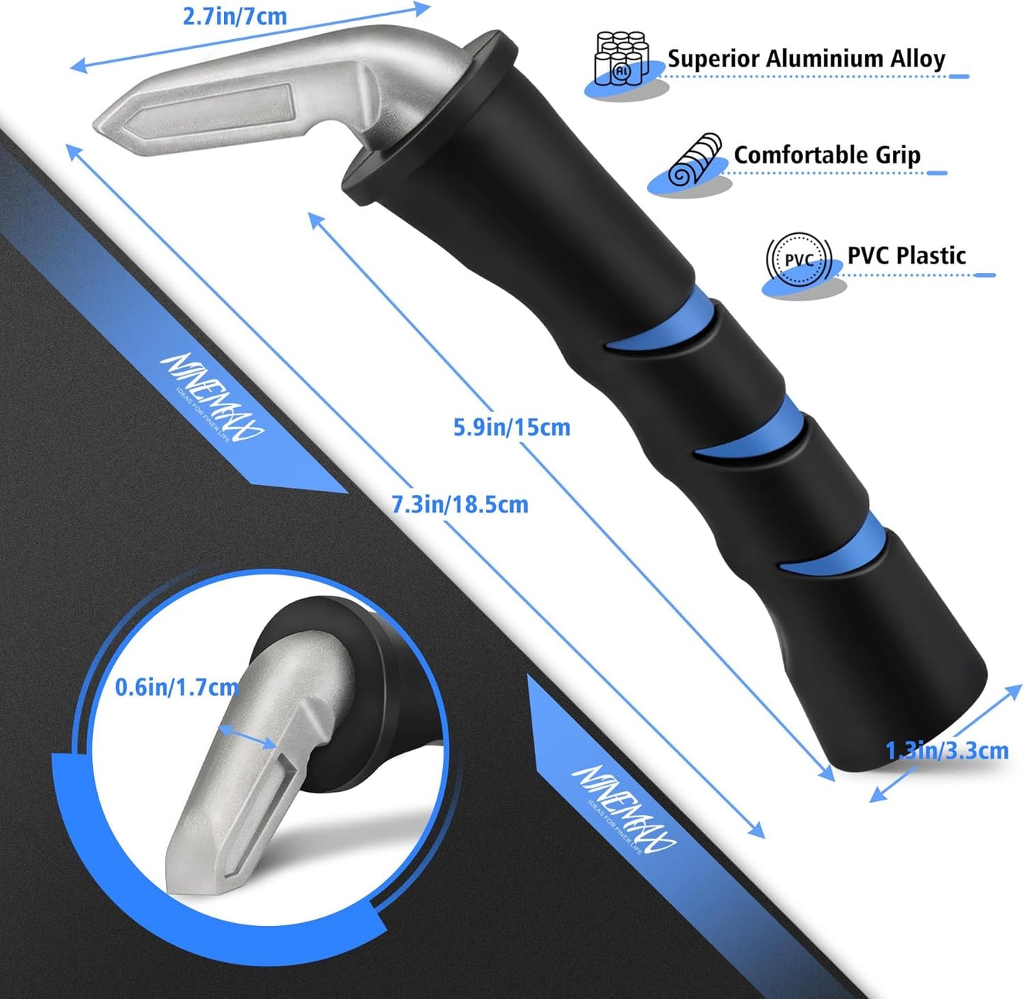 Car Door Handle for Elderly Car Handle Assist Support, Auto Grab Handles, Portable Car Door Cane for Seniors, Handicap (1 pc)