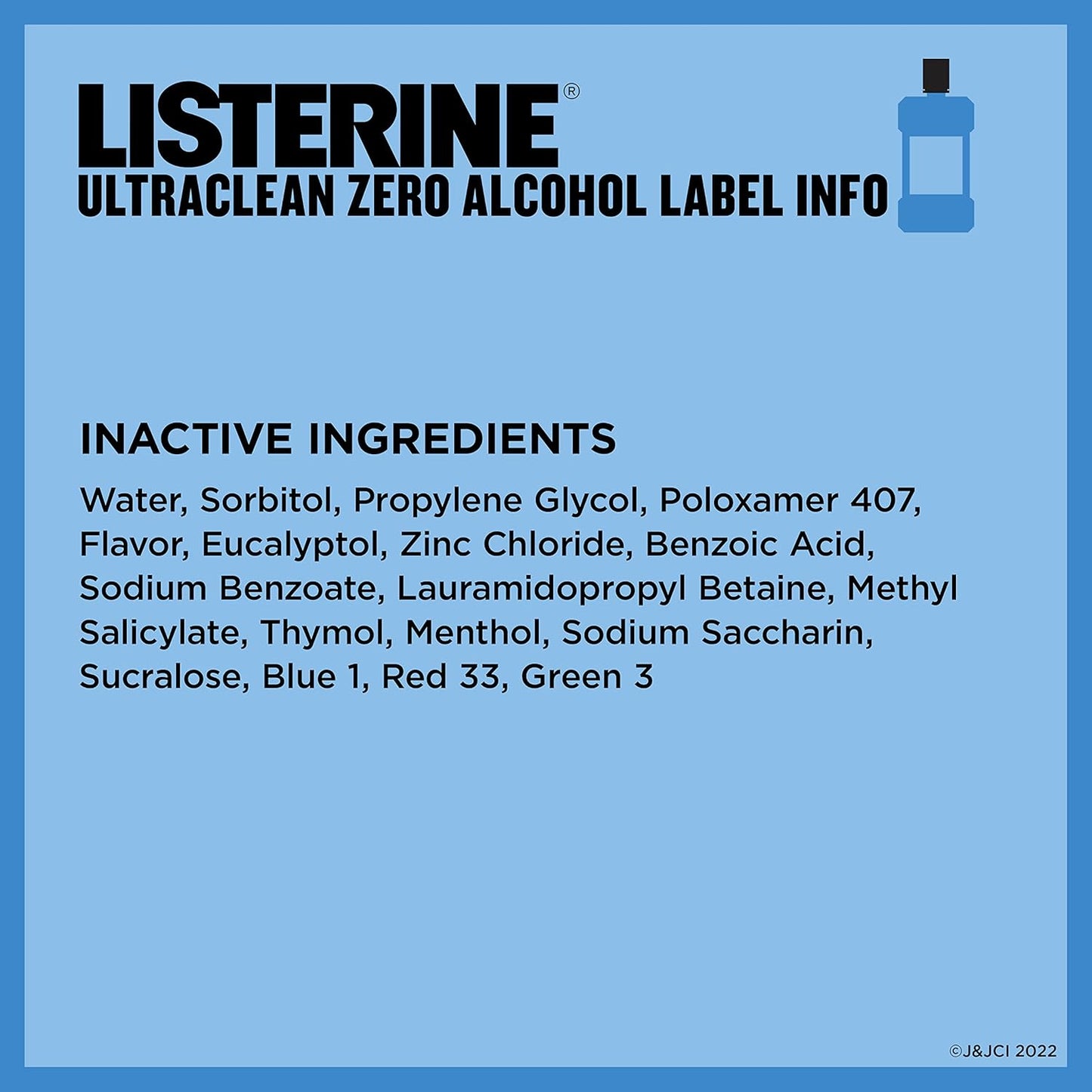 Listerine Ultraclean Alcohol Free Tartar Control Mouthwash, Oral Rinse to Help Fight Bad Breath and Tartar, for Cleaner, Naturally White Teeth, Less Intense Arctic Mint Taste, 1 L (Pack of 2)