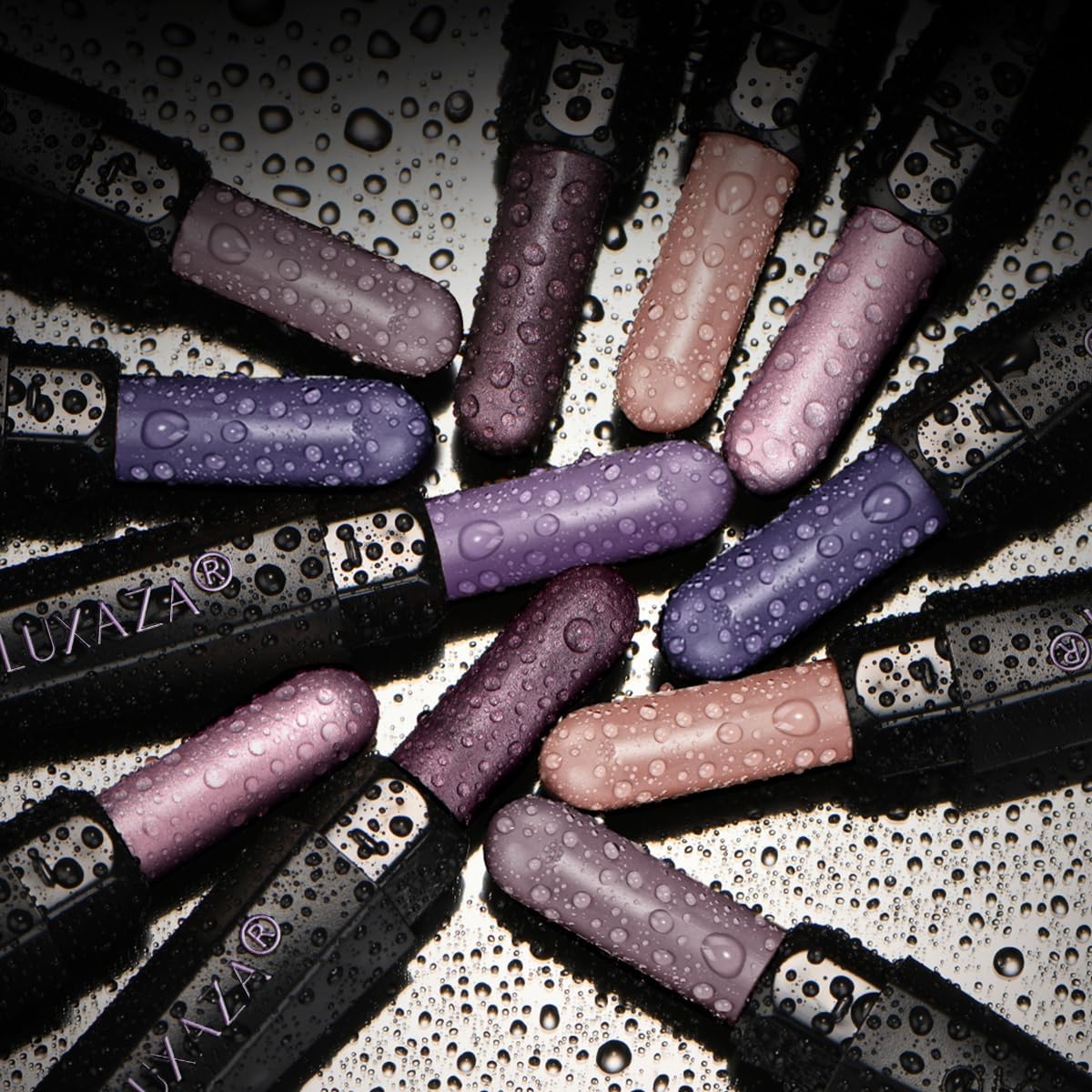 Purple Eyeshadow Stick 6PCS Set, Metallic Shimmer Matte Cream Eye Shadow Palette Brightener Pencil Crayon, Halloween Makeup - BLUEBERRY