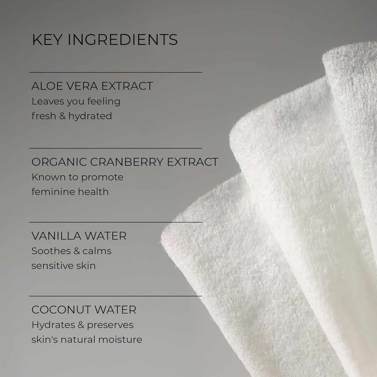 Woo More Play Freshies: All-Natural Feminine Intimacy Towelette Wipes with Coconut Water and Aloe Vera, Promotes Feminine Health & Helps Alleviate Irritation - Vegan and Cruelty Free (30 Count)