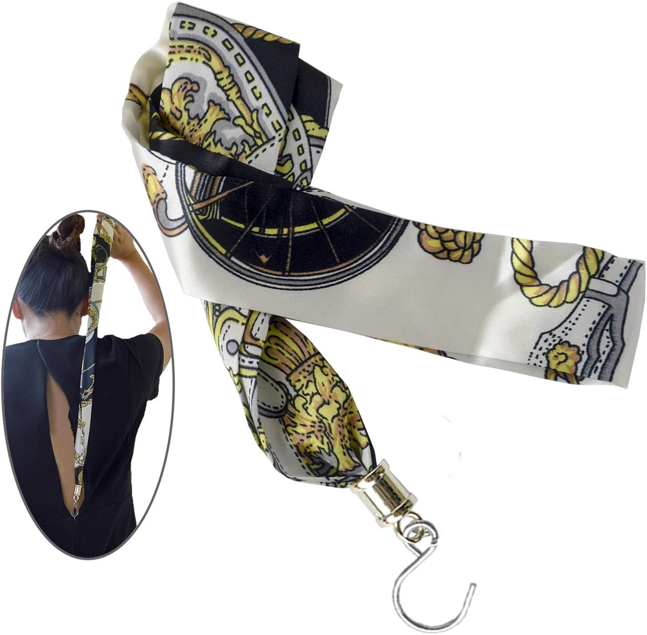 Dress Zipper Helper Zipper Puller Zipping Up Down Dress Yourself Zip Aid Tool (Multi Color)