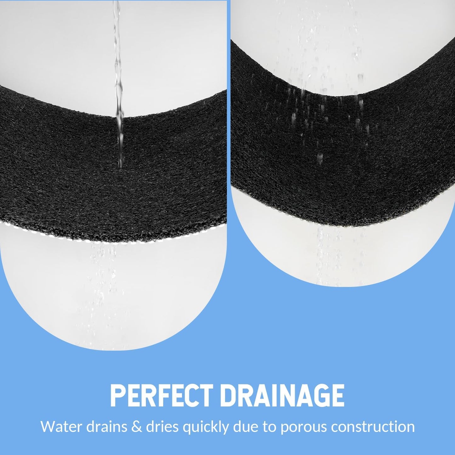 Non-Slip Bathtub Mat, Anti Slip Shower Mat, Fast Drying Bathtub Mats, Foot Scrubber Mat, Anti Slip Mat for Tub, Floor, Bathroom, Kitchen, Home, Hotel (Black 40"×16")