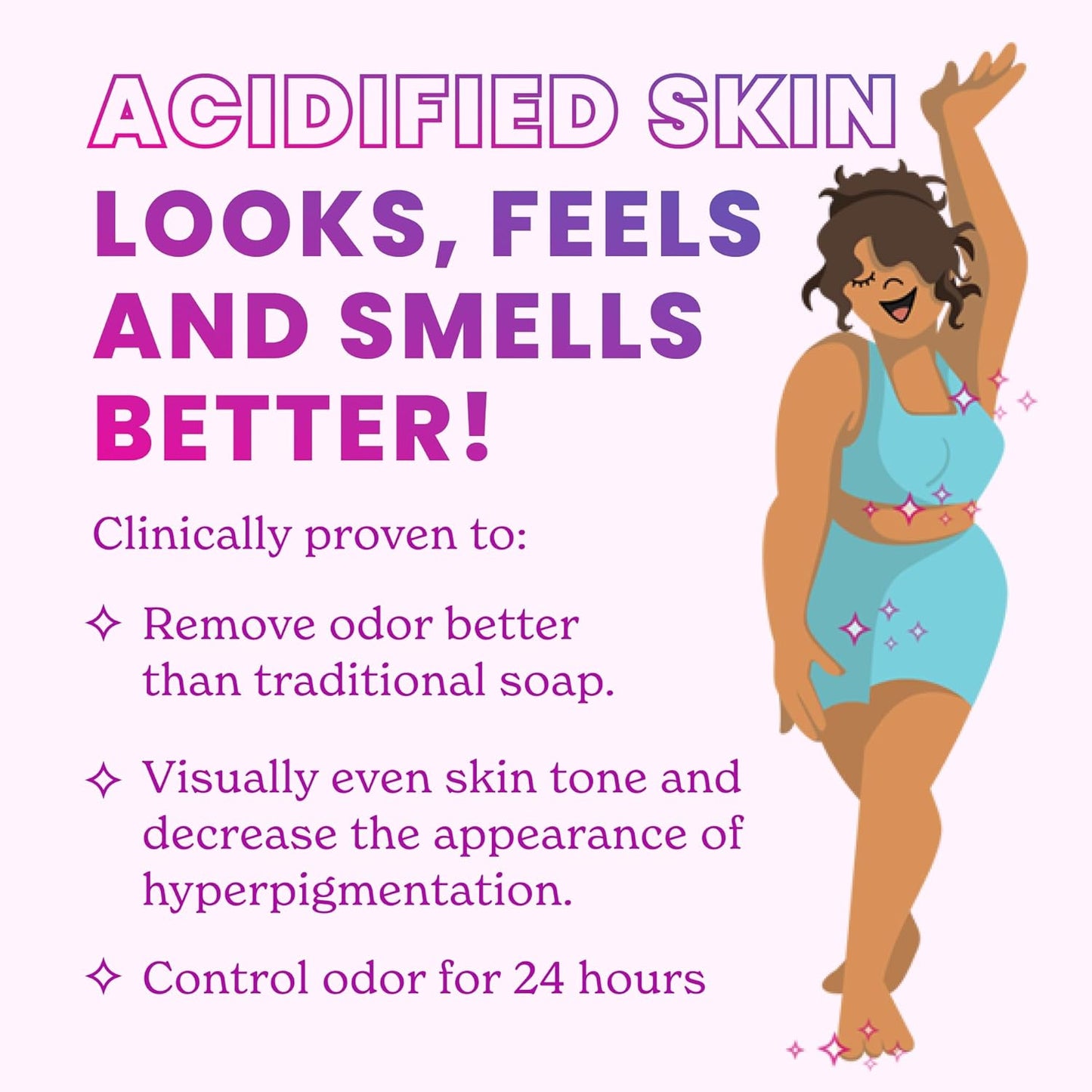 Lume Acidified Body Wash - 24 Hour Odor Control - Removes Odor Better than Soap - Moisturizing Formula - Formulated Without SLS or Parabens - OB/GYN Developed - 8.5 ounce (Unscented)