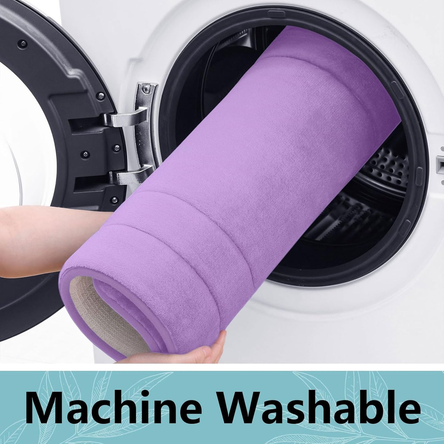 Arotive Memory Foam Bathroom Rug Mat 70x24, Ultra Soft and Absorbent Bath Mat, Machine Wash Dry, Comfortable Bath Rug Carpet for Bathroom Floor, Tub and Shower, Lavender