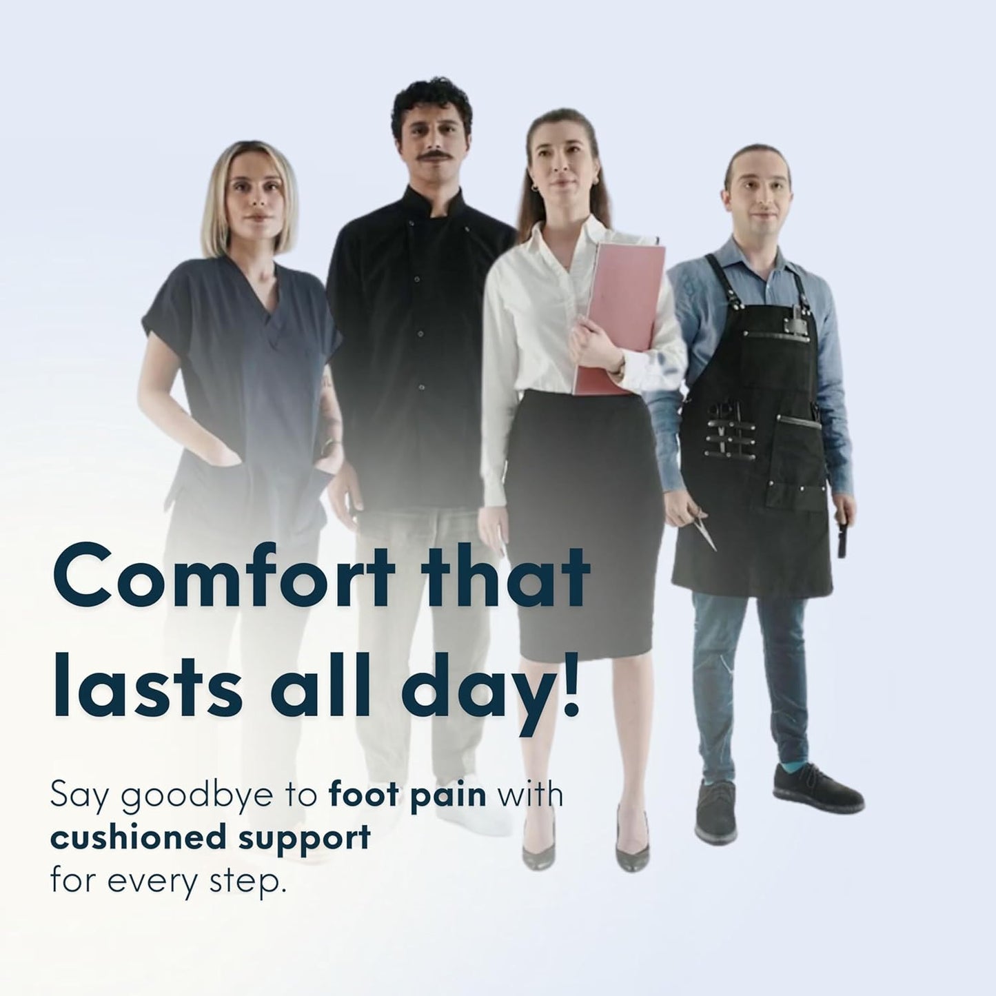 HANDARTE Leather Orthopedic Insoles | Padded Comfort Shoe Inserts for Men/Women | 100% Natural Goatskin - ChromeFree, Anti Sweat & Anti-Odor - Suitable for No-Socks (US W10/M8.5 | EU42)