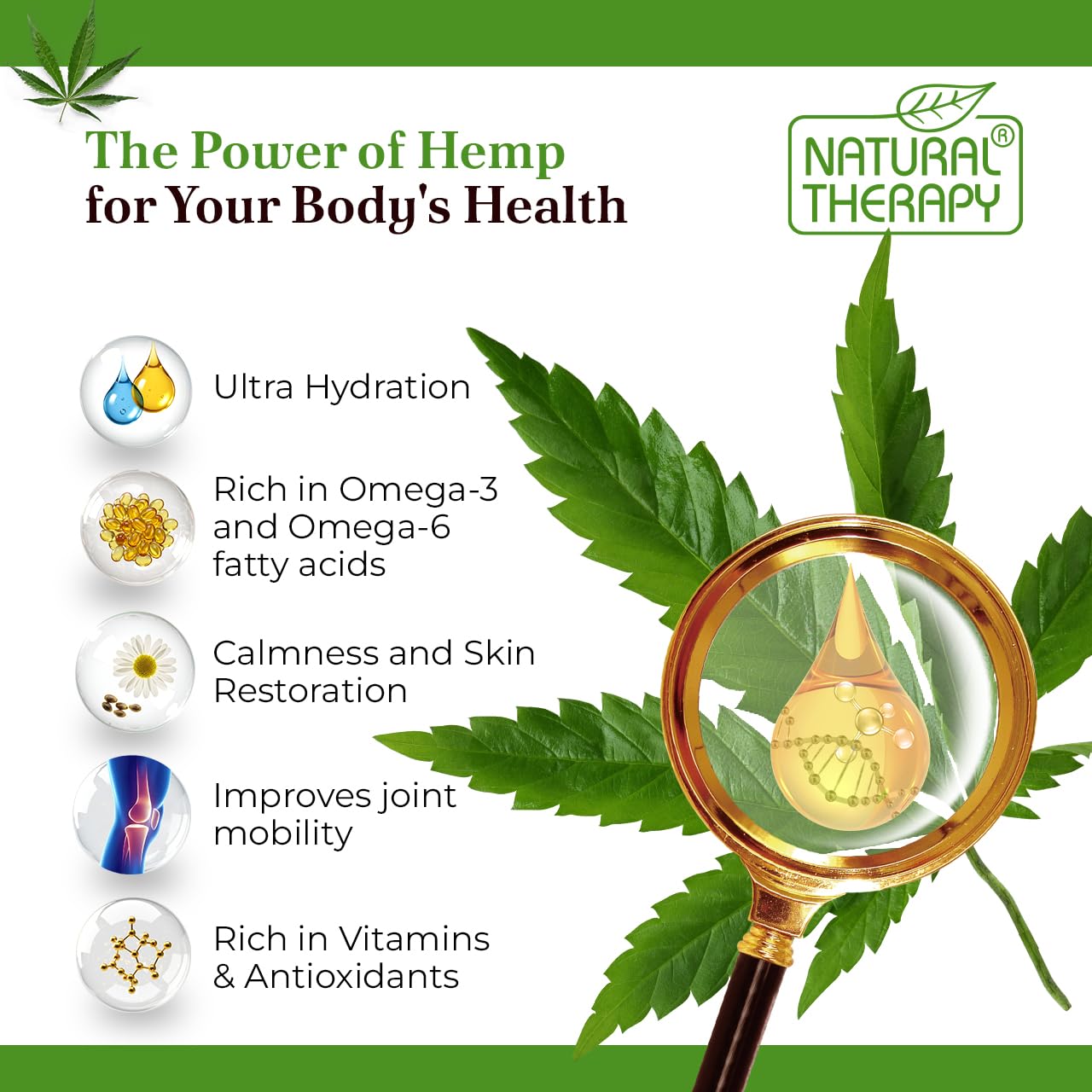 Natural Therapy Hemp & Almond Vanilla Salt Scrub – Exfoliating Body Scrub for Women – Moisturizing and Nourishing Skin – with Pure Oils and Dead Sea Minerals (23.28 Oz)