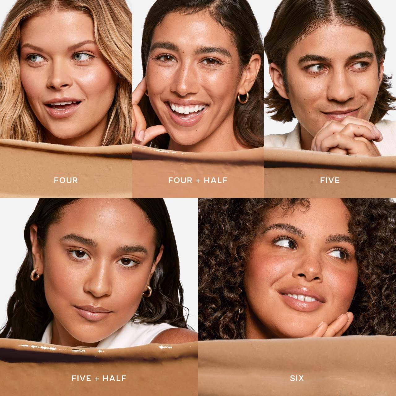 Saie Slip Tint Tinted Moisturizer with SPF 35 - Light Coverage, Glowy Skin Tint & Mineral Sunscreen for Face with Hydrating Hyaluronic Acid - Summer Makeup Essential - Shade Four + Half (1.35 oz)