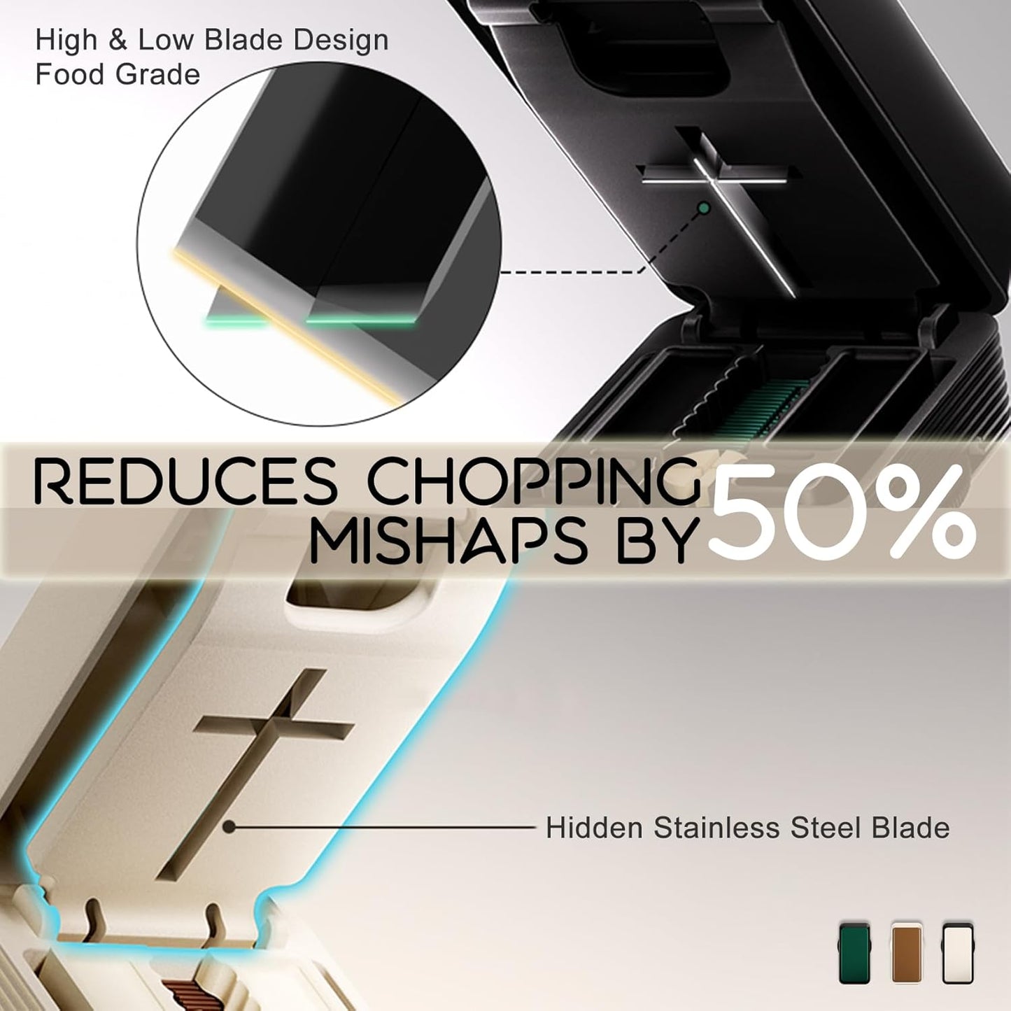 Pill Cutter - 1/4 & 1/2 Pill Splitter for Small Tiny Large Pills Professional | Hidden Blade & Sealed Storage | Adjustable & Cuts Multiple Tablets | Includes Cleaning Brush (Brown)