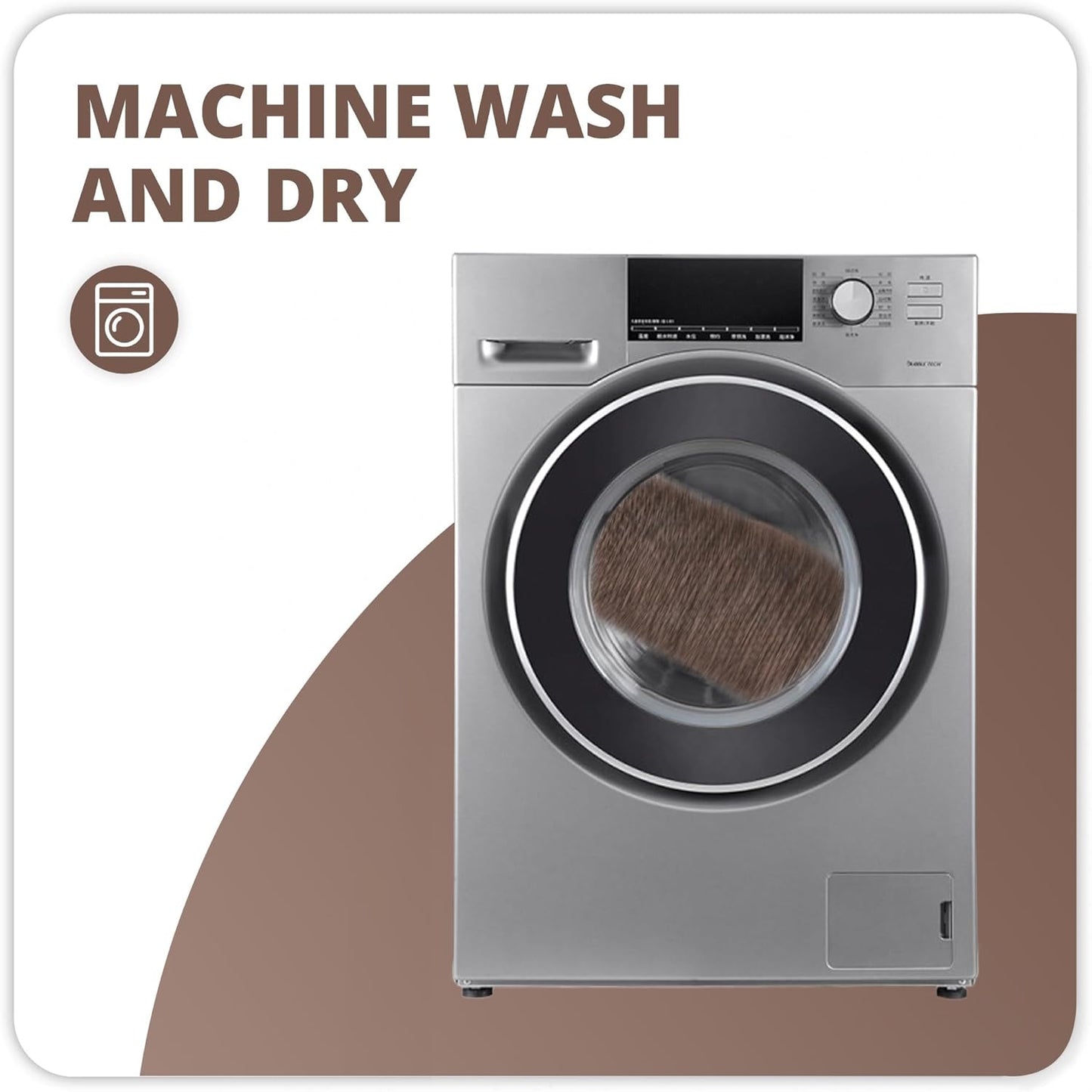 Bath Mat,Ultra Thin Bathroom Runner Rugs,Large Bath Mats for Bathroom,Quick Dry,Non-Slip,Machine Washable,Low Pile,Bath Rug,Shower Outside,Sink,Home Decor Accessories.Brown,1'5"x4'11"(17x59inch)