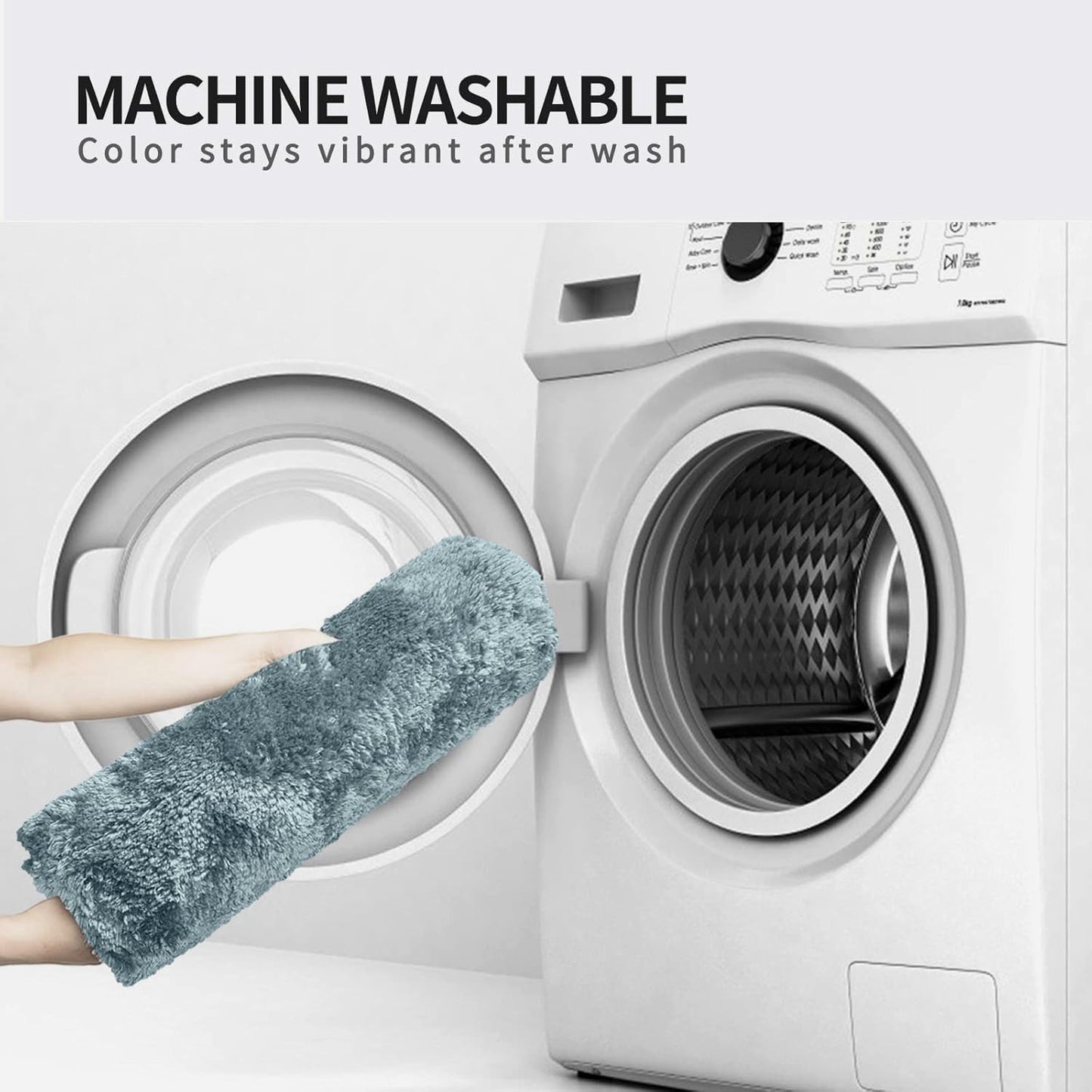 FIFU Bathroom Runner Rug 24" W x 60" L, Bath Mats for Bathroom, Bedroom & Kitchen, Non-Slip Rubber Latex Backing, Comfort & Soft Shower Bathmat & Carpet for Sink, Home & Hallways, Teal