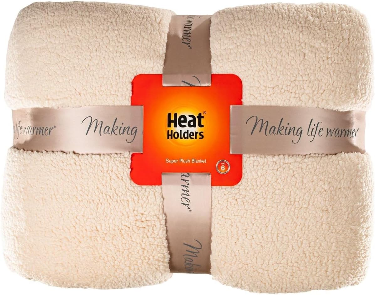 Heat Holders Super Plush Blanket - Queen Gray / 90" X 90"