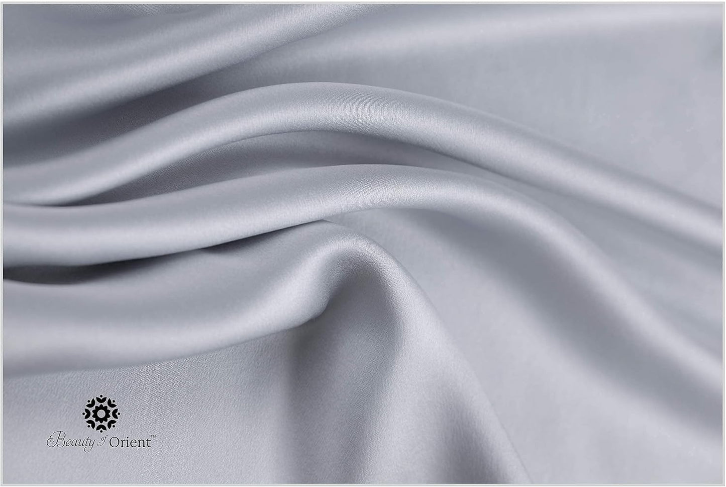 19 Momme Premium Mulberry Silk Pillowcase for Hair and Skin | Handcrafted Hypoallergenic & Anti-Acne 100% Silk Pillow Cases with Zipper | Queen - 20" x 30", Silver Lining