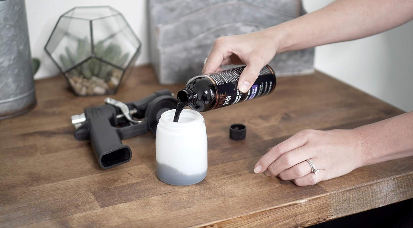 Spray Tan Machine - HVLP Spray Tan Gun with Sleek Design - Professional Spray Tanning Machine for Salon and Mobile Salon Owners 110V by Bronze Tan