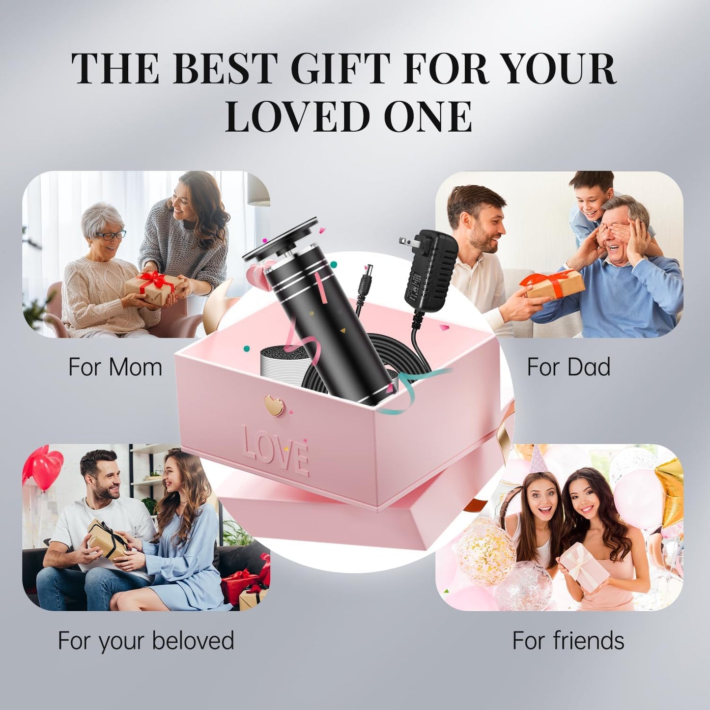 krofaue 1000RPM Electric Callus Remover - Professional Aluminum Foot File Adjustable Pedicure Tool with 60pcs Sandpaper Discs for Dead Skin at Home