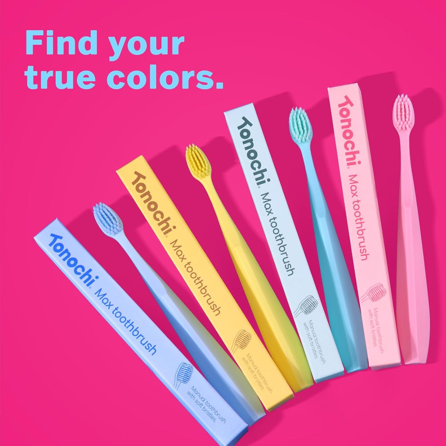 Max Extra-Soft Toothbrush for Adults Sensitive Gums – Gentle Bristles, Wide Angled Head for Back Teeth, Ergonomic Non-Slip Grip, BPA-Free Handle, Individually Wrapped, 4-Pack(Blue)