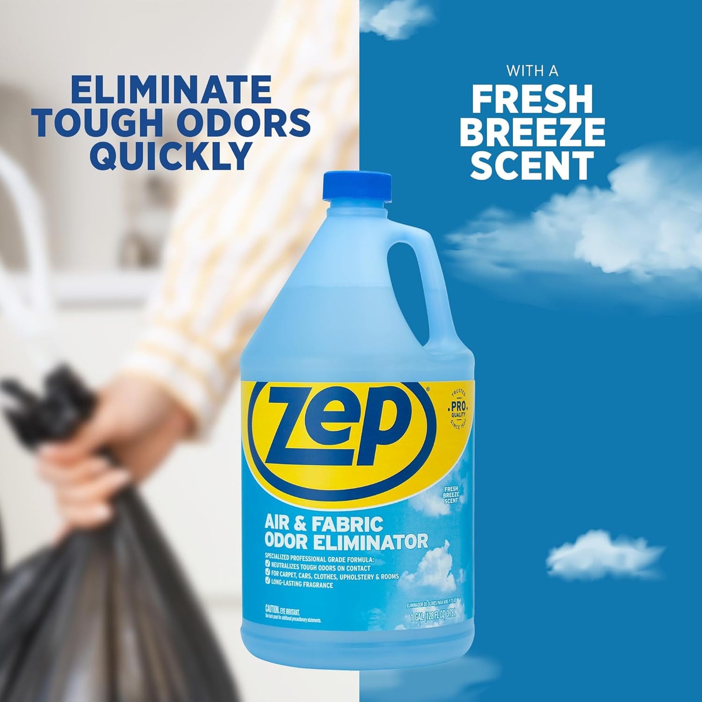 Zep Air and Fabric Odor Eliminator - 128 Ounce (Pack of 2) ZUAIR128 - Refresh Your Home, Office and Business