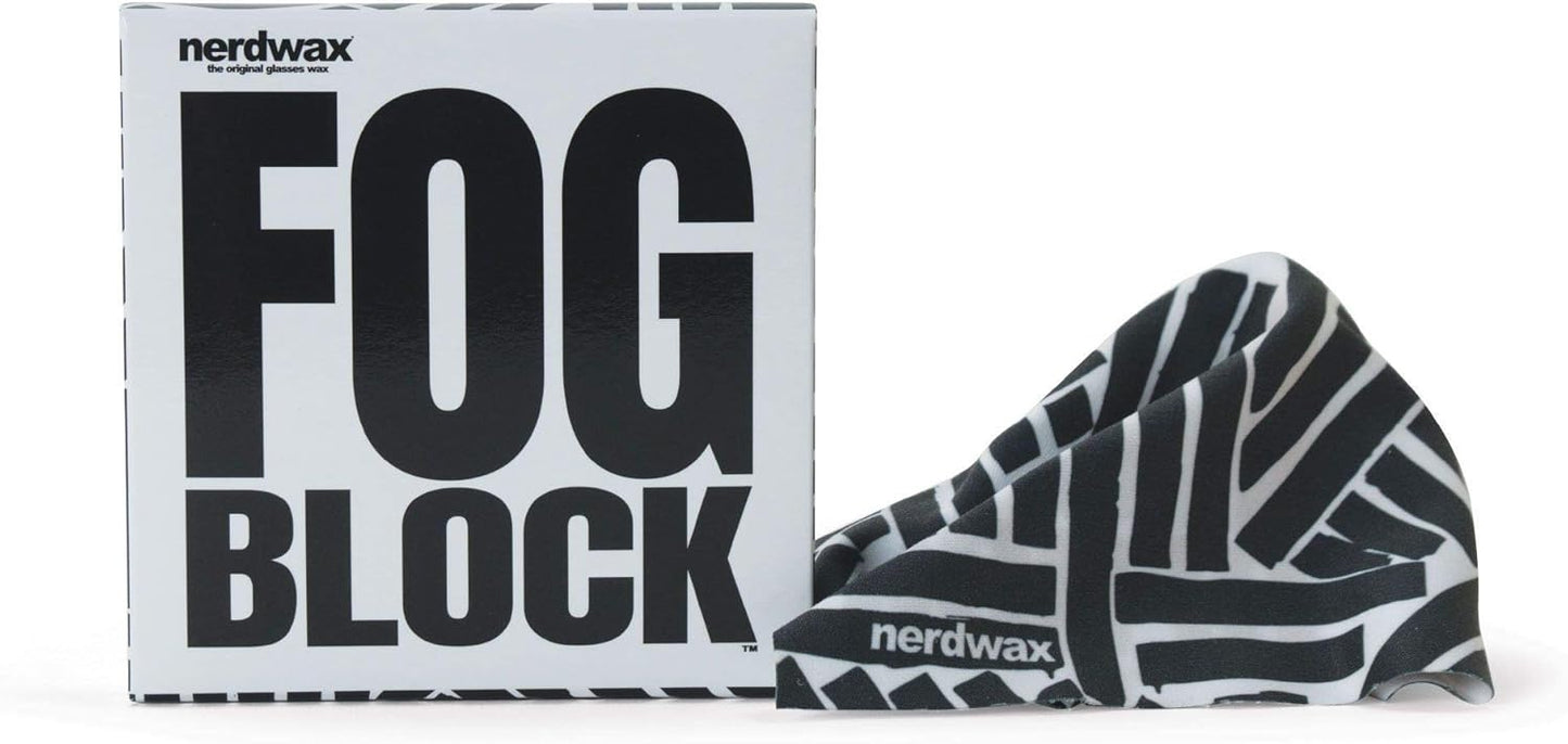 Nerdwax FogBlock | Anti Fog Lens Wipes | Keeps Glasses from Fogging