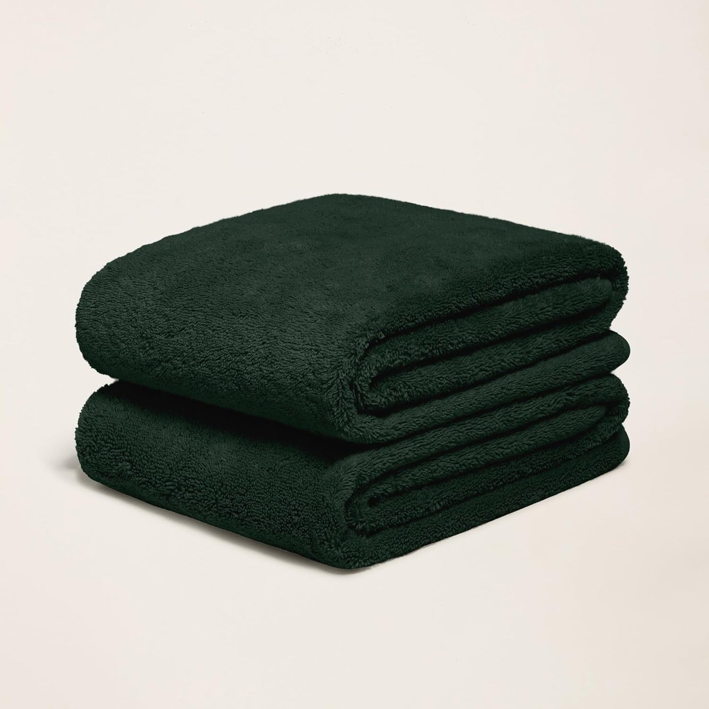 Italic Ultraplush 100% Australian Cotton Bath Sheets - Set of 2 Luxury Extra Large Heavy Duty Bath Sheets, 800GSM Plush and Absorbent Bath Sheets for Hotels, Bath & Spa (Deep Forest)