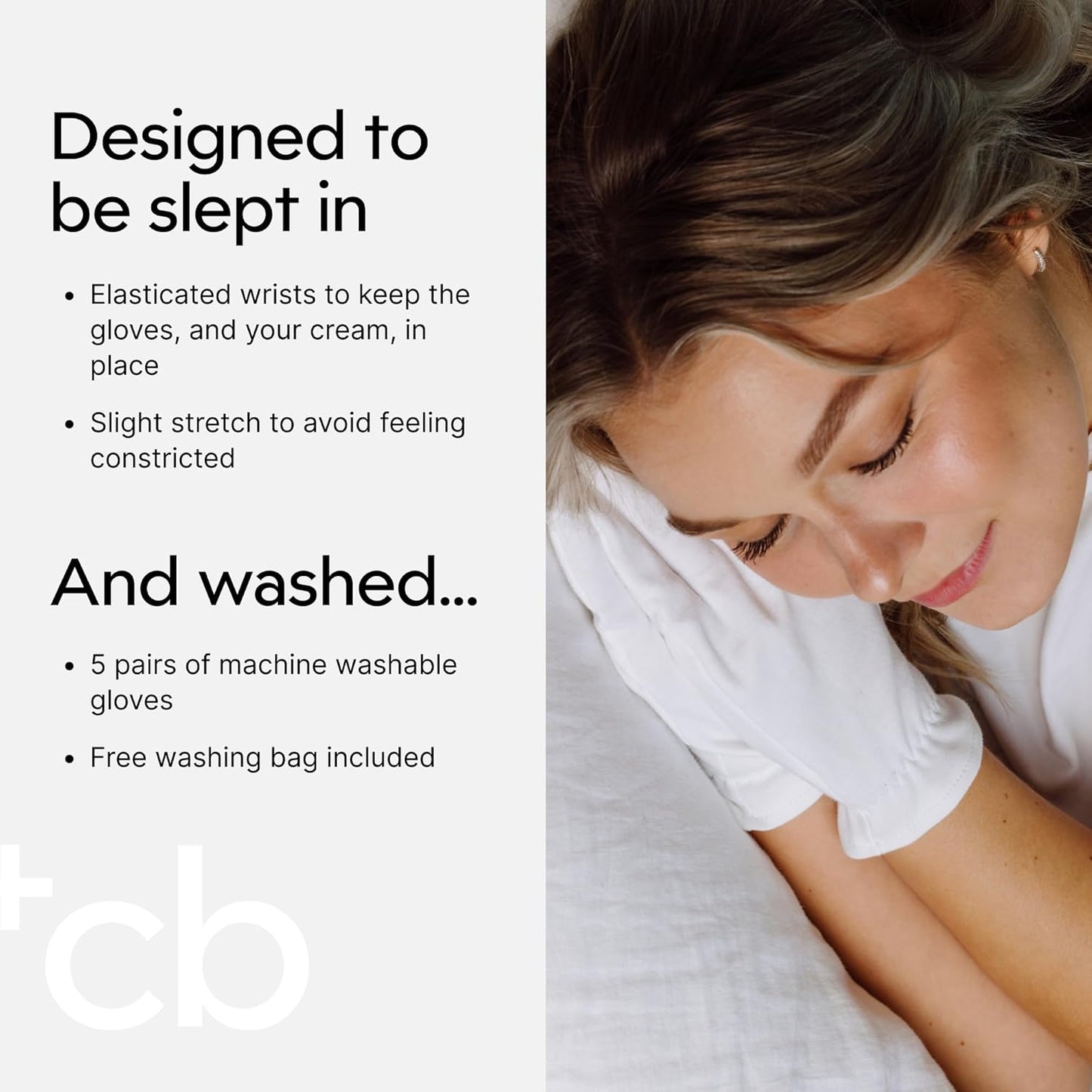 Clearbody Organics 100% Organic Cotton Gloves - 5 Pairs 10 Pc, Small, White - Moisture Lock & Moisturizing Gloves Overnight - Versatile Cotton Hand Liners