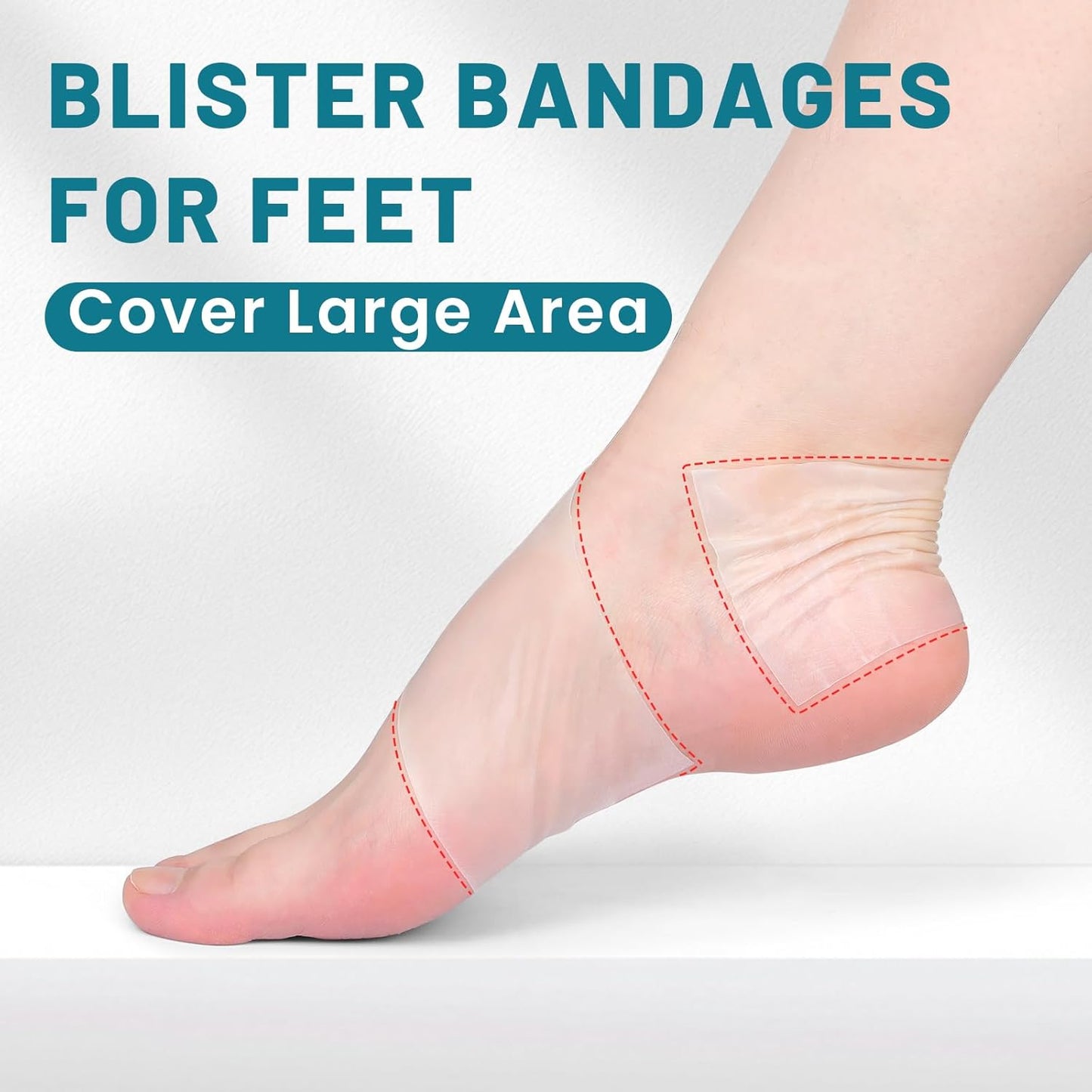 WUYUAN Hydrocolloid Roll for Wound Care, 4in*6.6ft Hydrocolloid Bandages with Self-Adhesive, Extra Large Hydrocolloid Patch Bandages Cut-to-Size, Ultra Absorbent, Waterproof