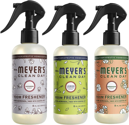 MRS. MEYER'S CLEAN DAY Room Freshener Variation Includes 1 Lemon Verbena, 1 Geranium, and 1 Lavender 3 ct.