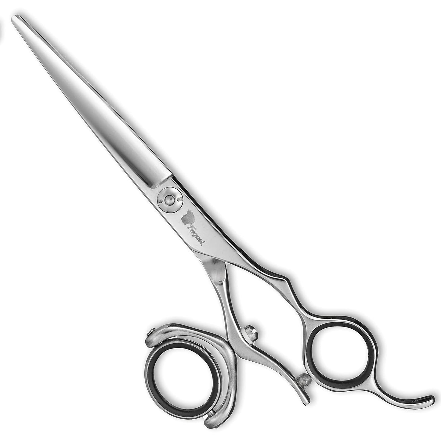 Professional Hair Scissors 6 Inch Swivel with Extremely Sharp Blades, 440C Steel Hair Cutting Scissors, Durable, Smooth Motion & Fine Cut, Barber Scissors with Elegant Sheath, Cleaning Leather & Key