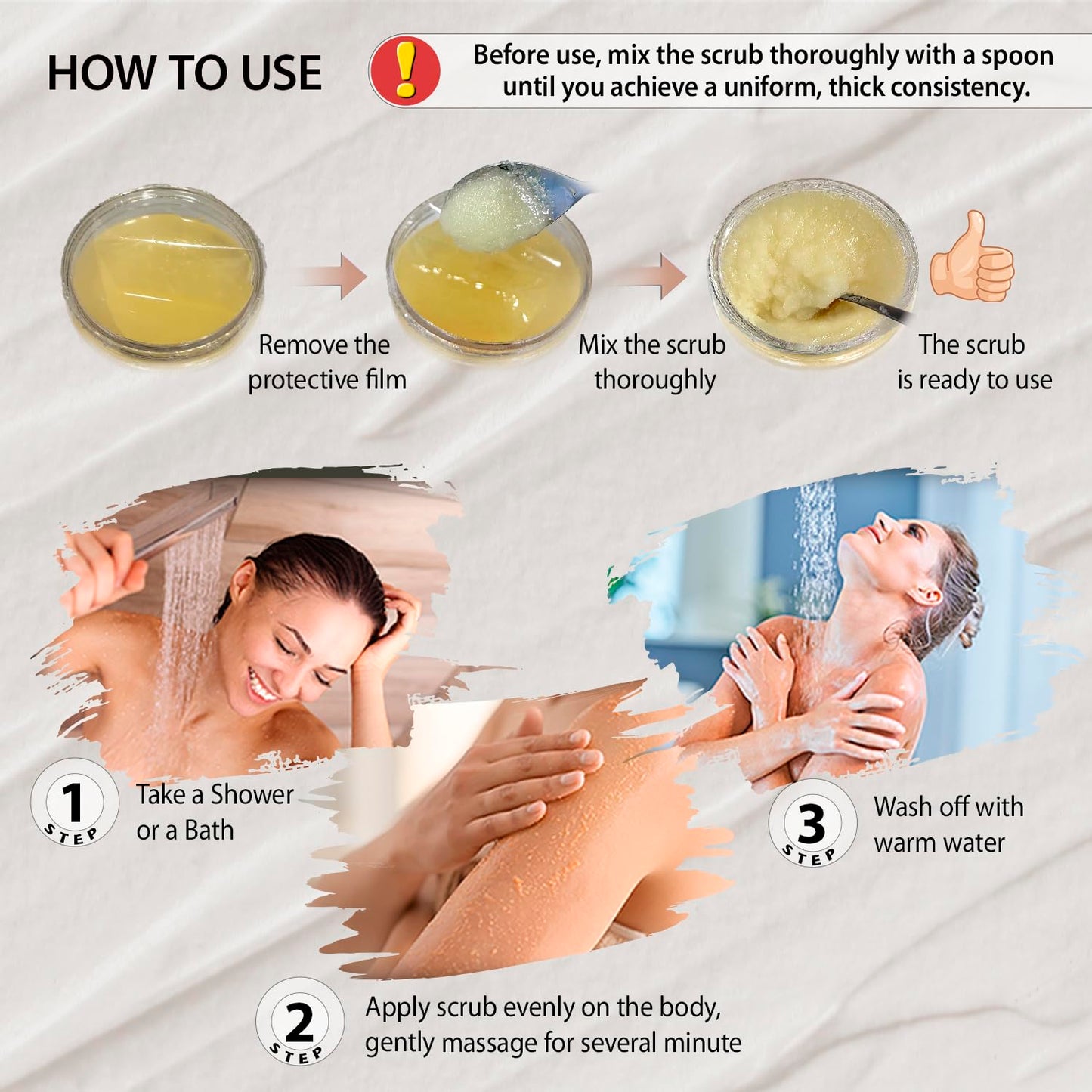 Dead Sea Collection Coffee Scented Salt Body Scrub - Large 23.28 OZ - with Pure Oils and Dead Sea Minerals