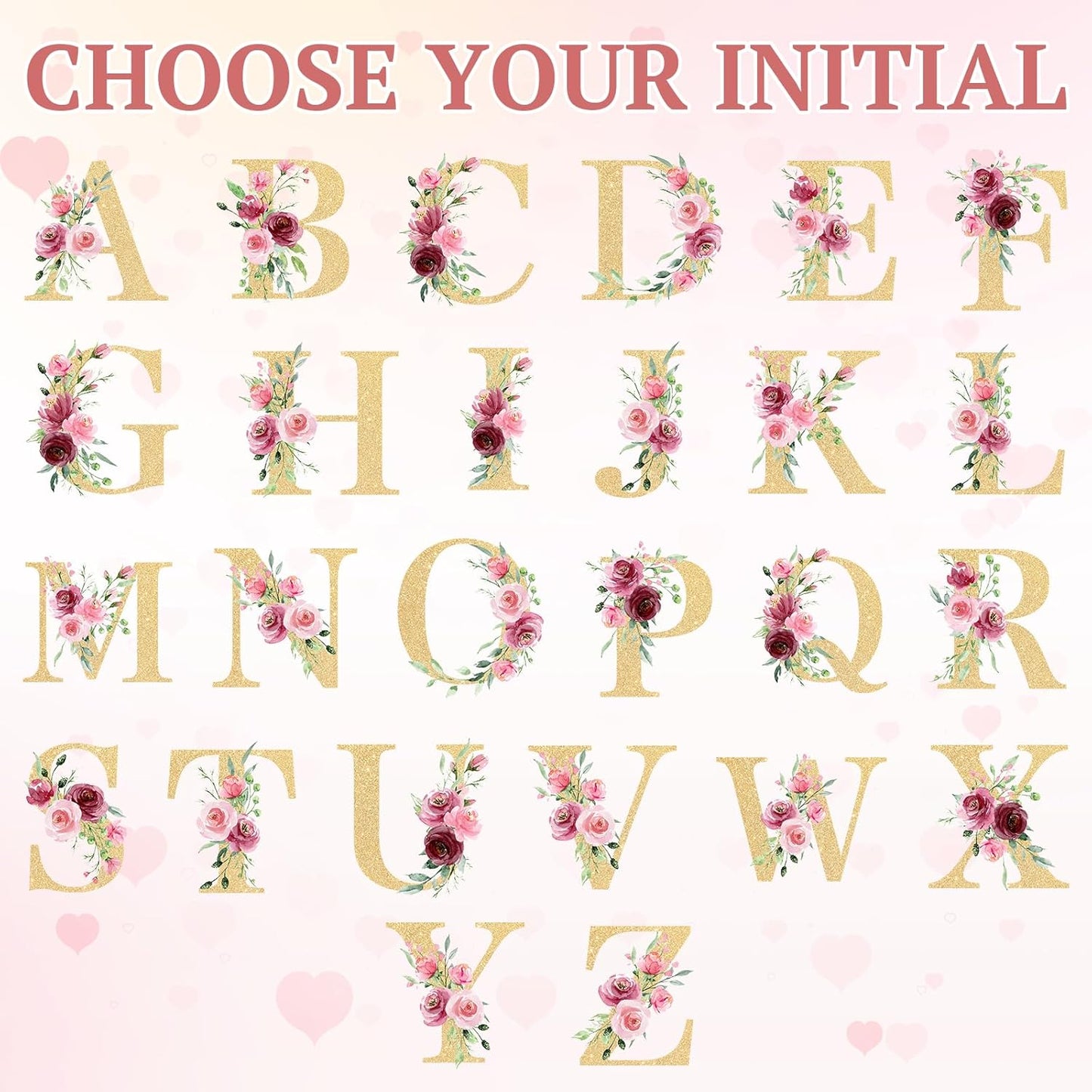 Personalized Compact Mirror for Purse, Custom Pocket Mirror with Initial and Name, Custom Floral Monogram Small Travel Makeup Mirrors for Women Sister Daughter Mom Bridesmaid Birthday