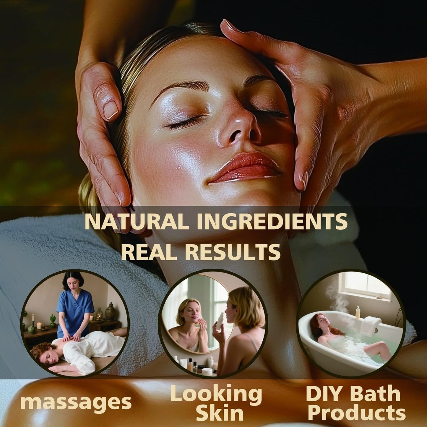 Sandalwood Fragrance Oil-Sandalwood Essential Oil 16.33oz (490ml)-100% Pure Natural Scent for Diffusers, Candles, Soap Making & Aromatherapy-Relaxing Home & Gift Essential Oil for Bath, Massage