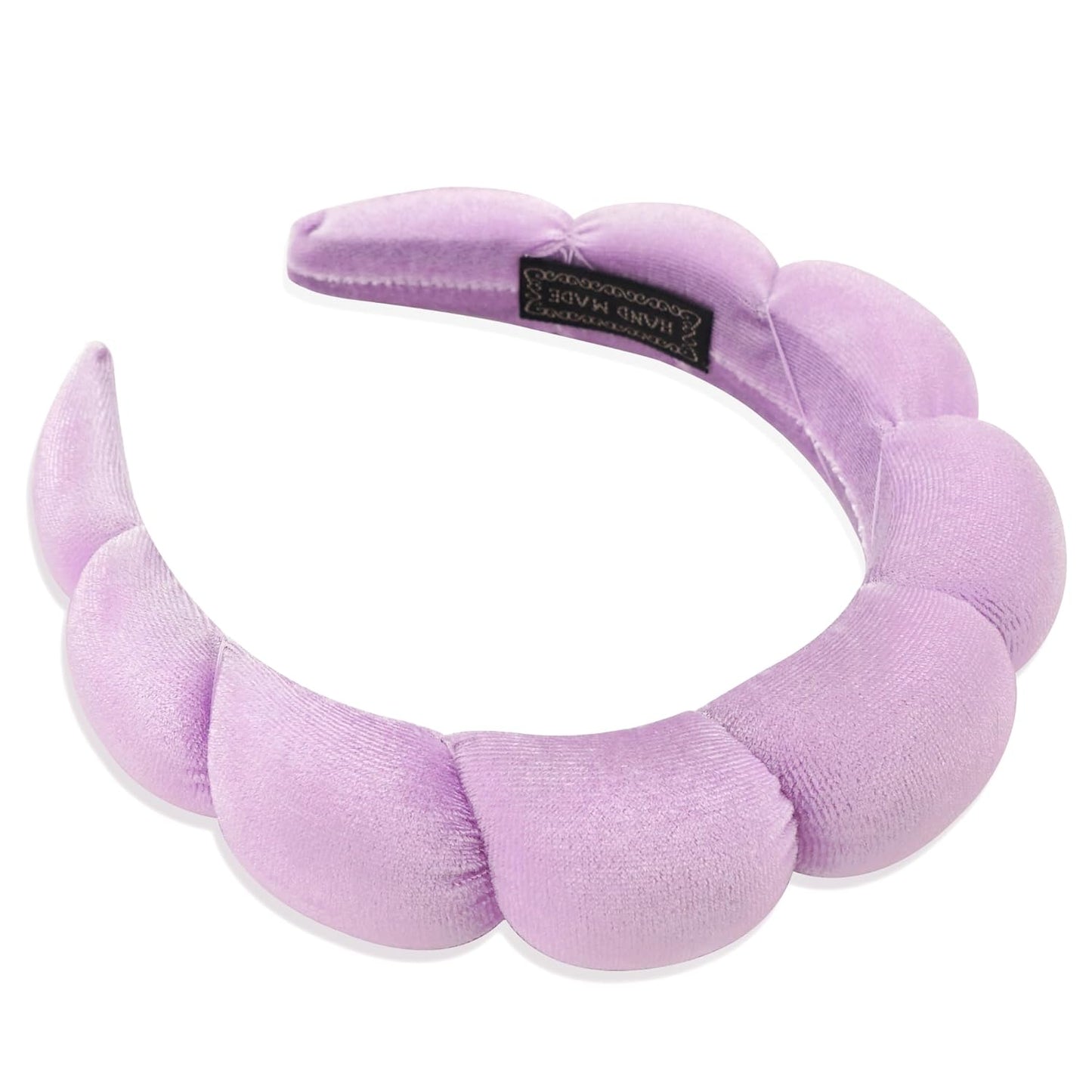 Ayesha Spa Headband for Women Sponge Headband for Washing Face Clouds Soft Hairband Makeup Headbands for Women Girls Shower Makeup Skincare (Purple)