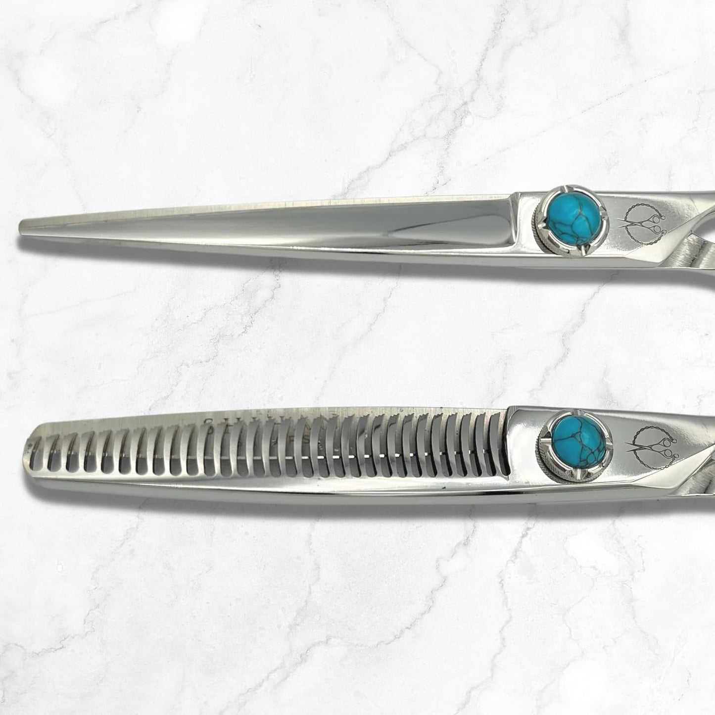 6.0 Inch Hair Shears Set (Cutting and Thinning Shears) - Professional Grade VG-10 Japanese Steel - Zen (Set)