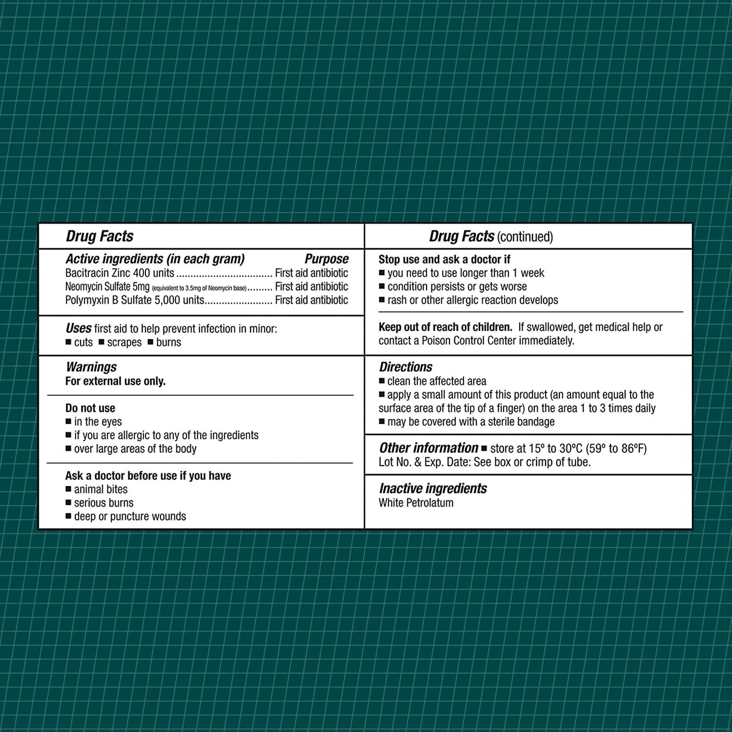 CareAll Triple Antibiotic Ointment 1.0 oz, First Aid Ointment for Minor Scrapes, Cuts, and Burns to Help Guard Against Infection, Compare to The Active Ingredients of Leading Brand (Pack of 1 Tube)