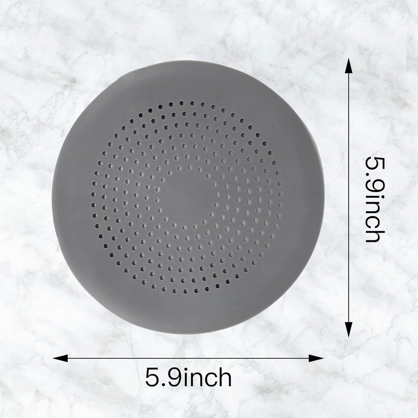 4-Pack Round Silicone Drain Covers Anti-Clog Hair Catcher for Bathroom, Shower Drain Sink Strainer with Suction Cups Effective Hair and Debris Filter